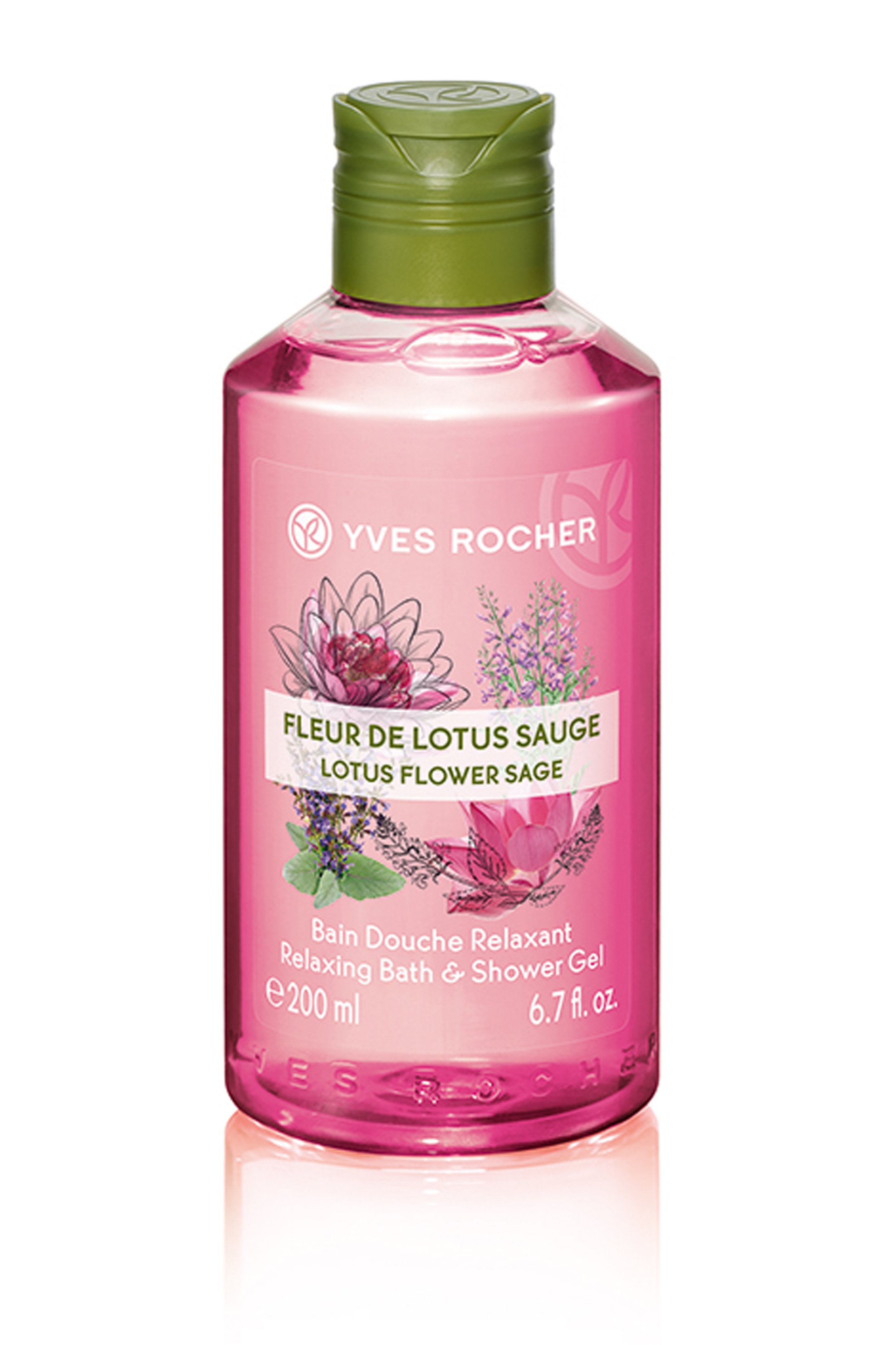 YVES ROCHER Yves Rocher Relaxing Bath and Shower Gel Lotus Flower Sage 200 ml - 41604