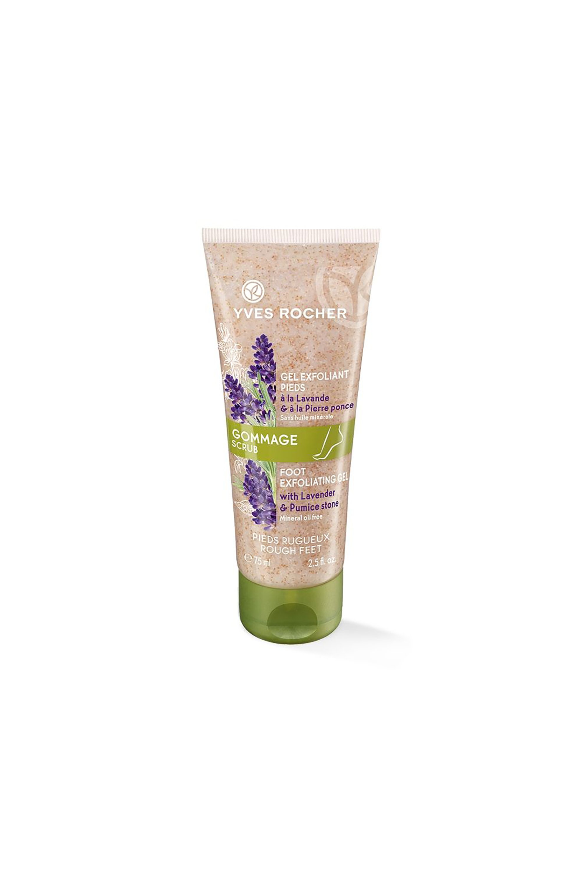 Yves Rocher Scrub Foot Exfoliating Gel with Lavender 75 ml