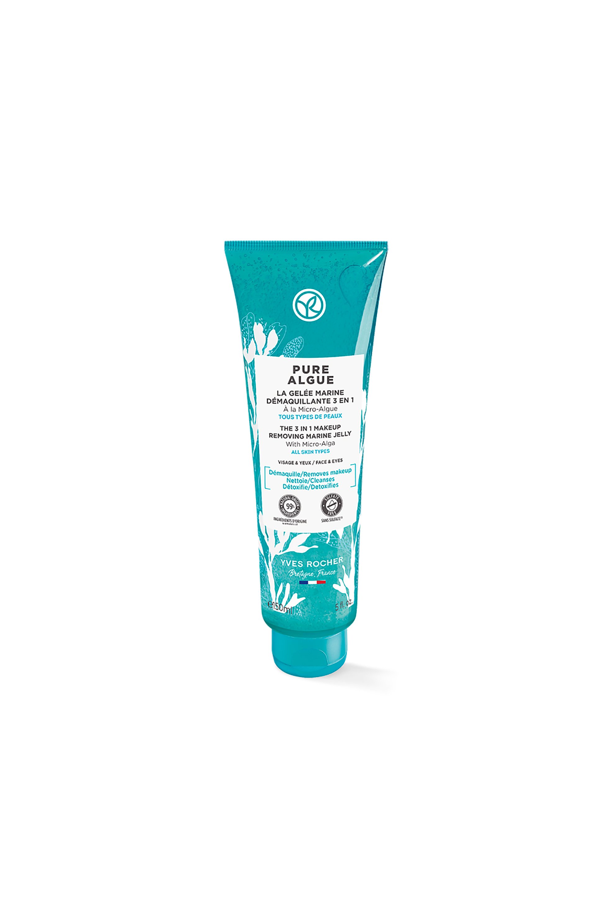 YVES ROCHER Yves Rocher Pure Algue 3 in 1 Makeup Removing Marine Jelly 150 ml - 96947