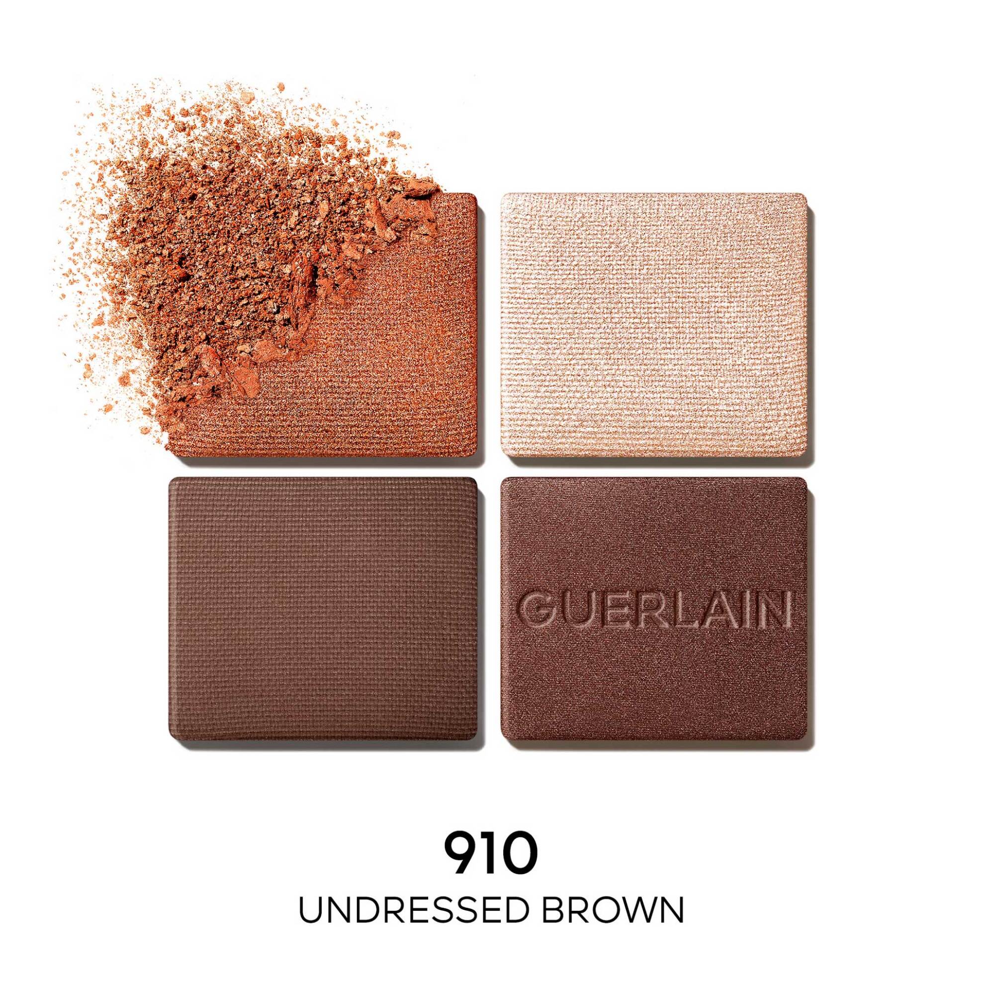 Guerlain Ombres G Eyeshadow Quad 6 gr - G043965 910 Undressed Brown φωτογραφία