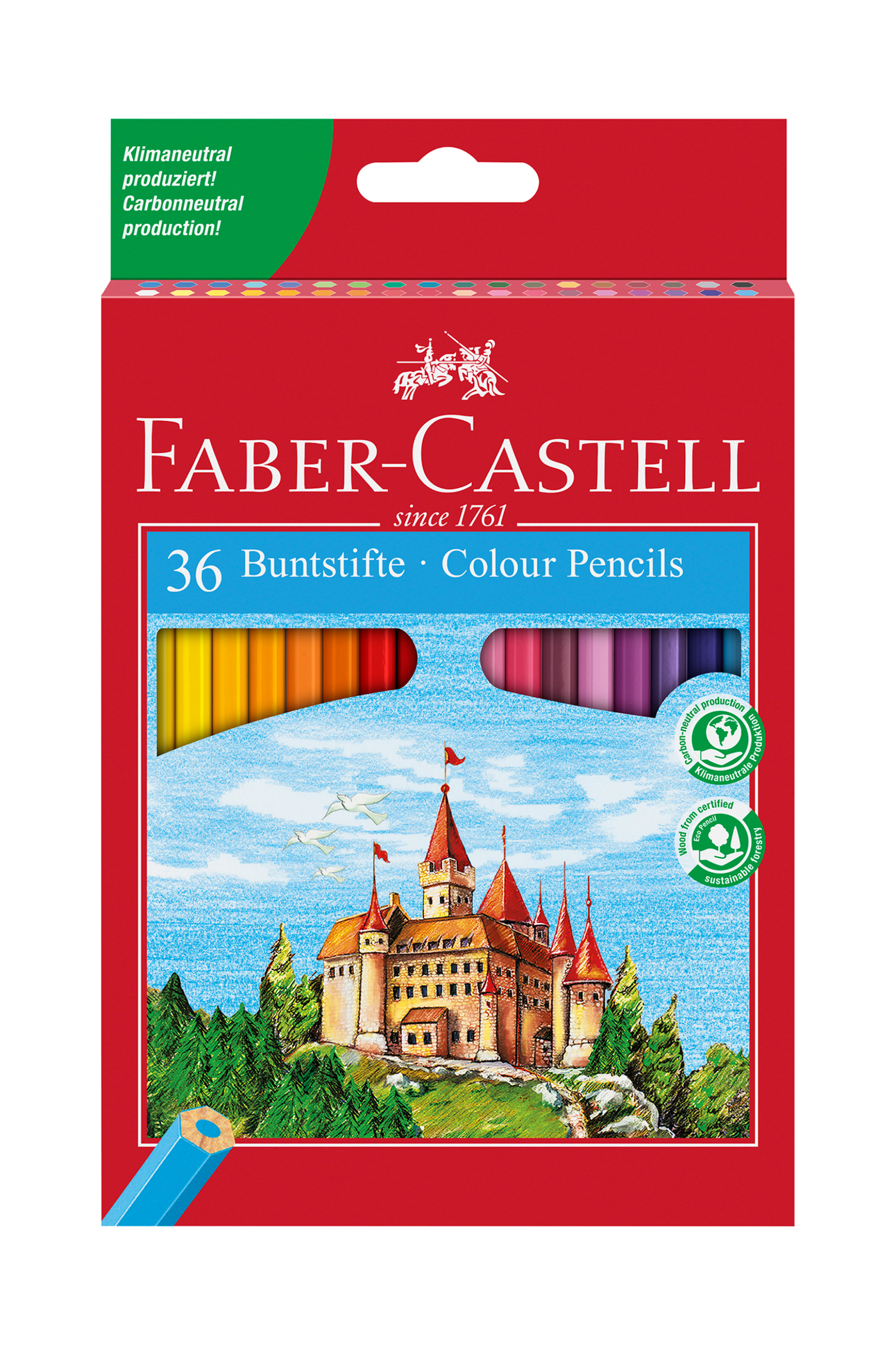 FABER-CASTELL Faber-Castell Μεταλλική κασετίνα Κάστρο σετ των 36 χρωμάτων - 077120136/