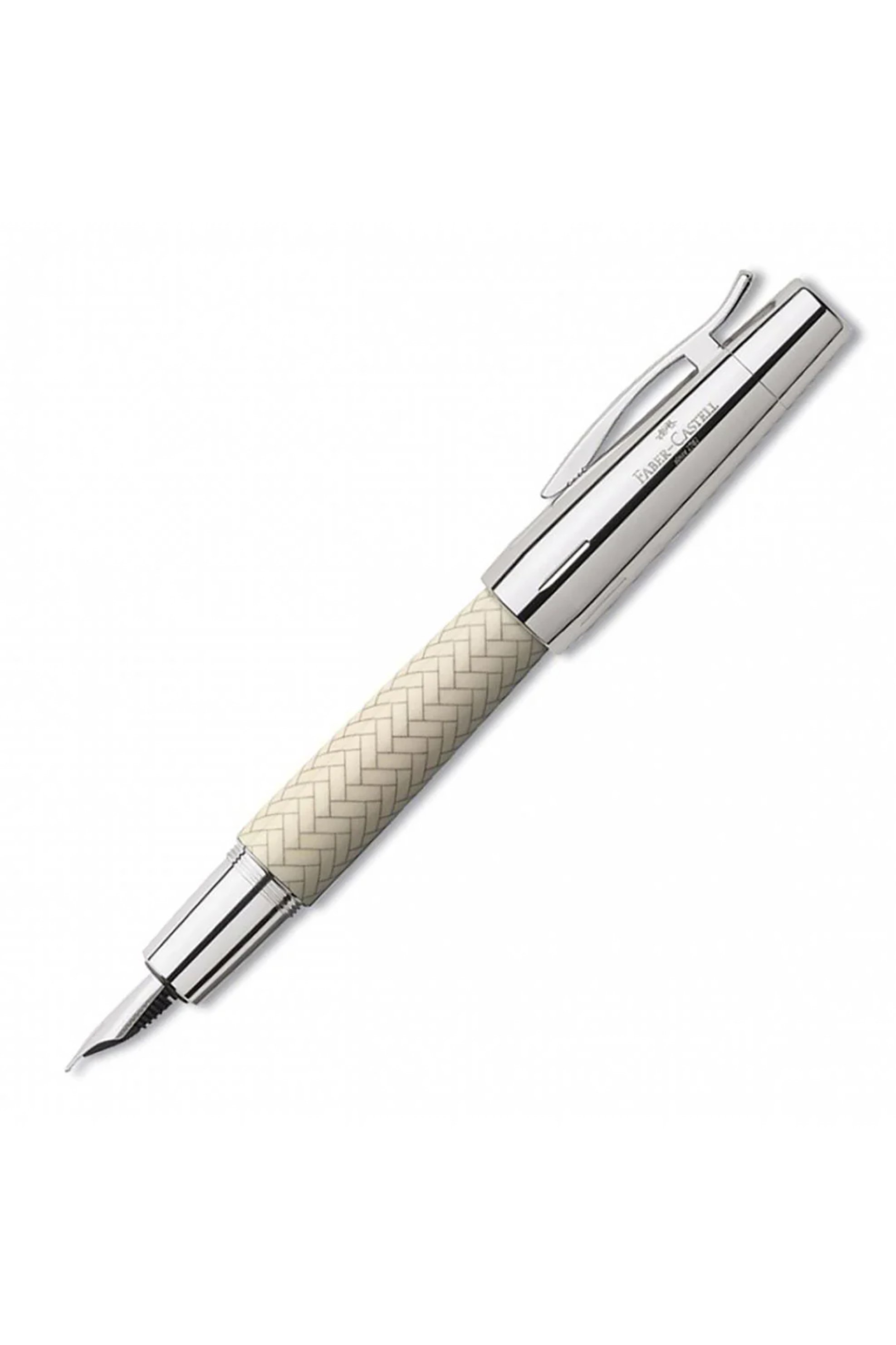 FABER-CASTELL Faber-Castell Πένα Γραφής E-motion Parquet Ιβουάρ M - 077148260