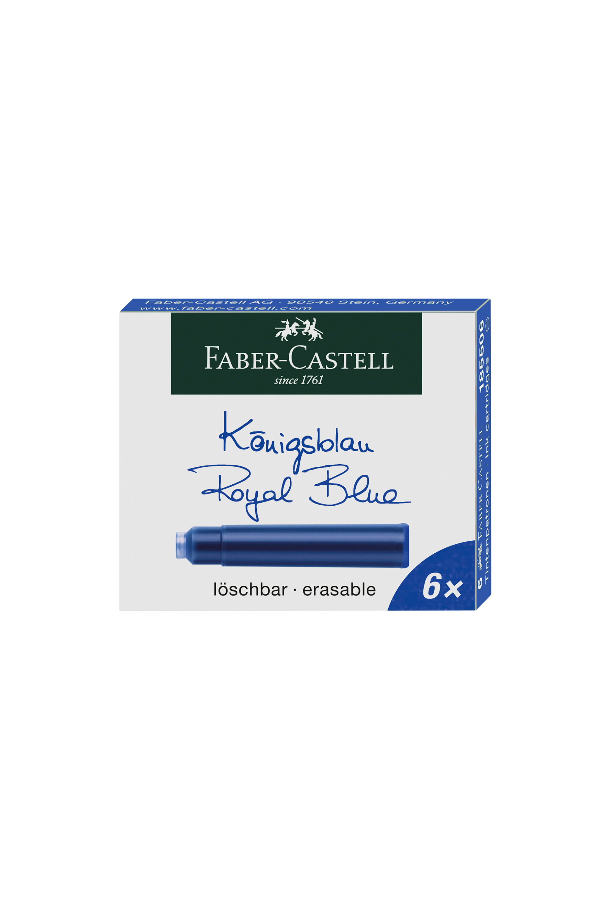 Faber-Castell Ανταλλακτικές Αμπούλες Πένας, Μπλε (6 τεμάχια) - 077185506/ φωτογραφία