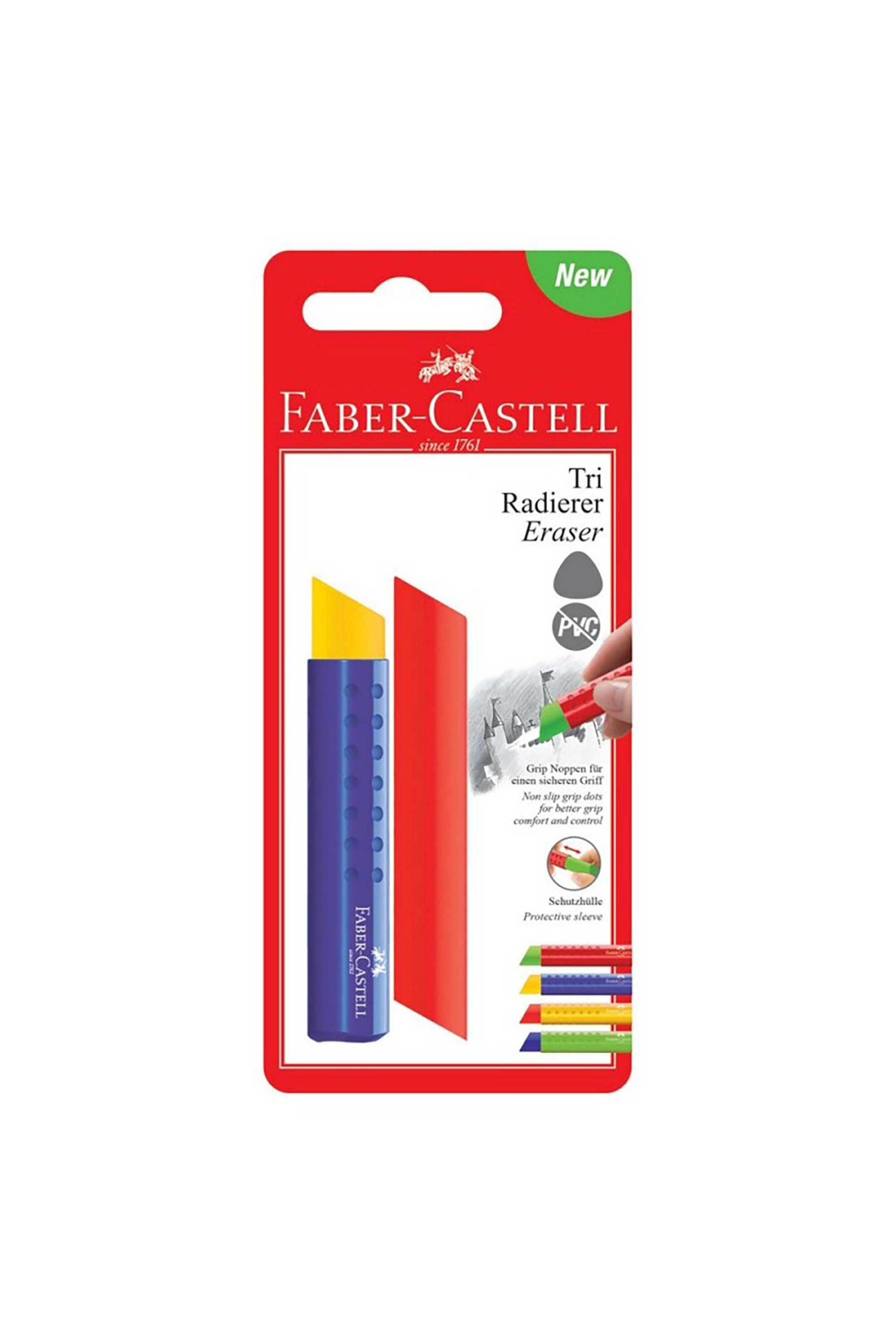 FABER-CASTELL Faber Castell γόμα "Tri eraser" με ανταλλακτικό - 077182329/
