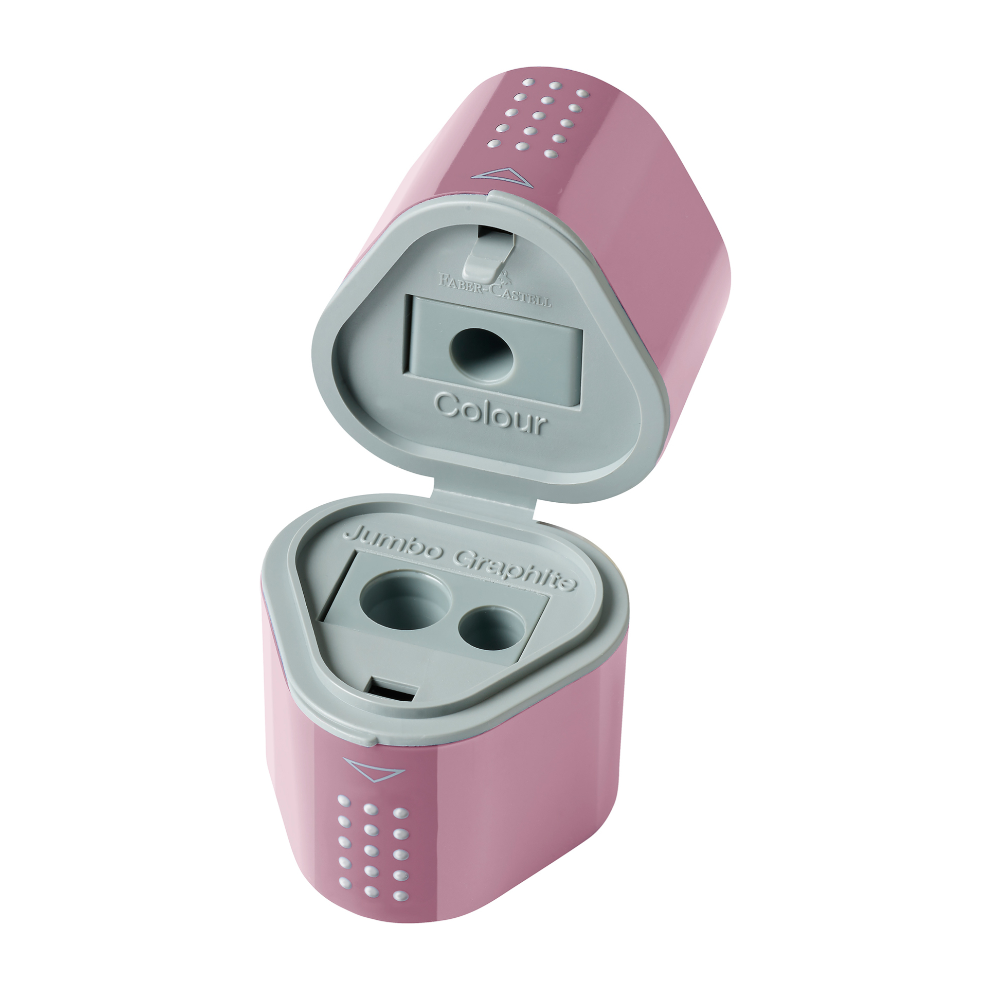 Faber-Castell Τριπλή Ξύστρα Grip Trio Ροζέ Shadow - 077183804 φωτογραφία