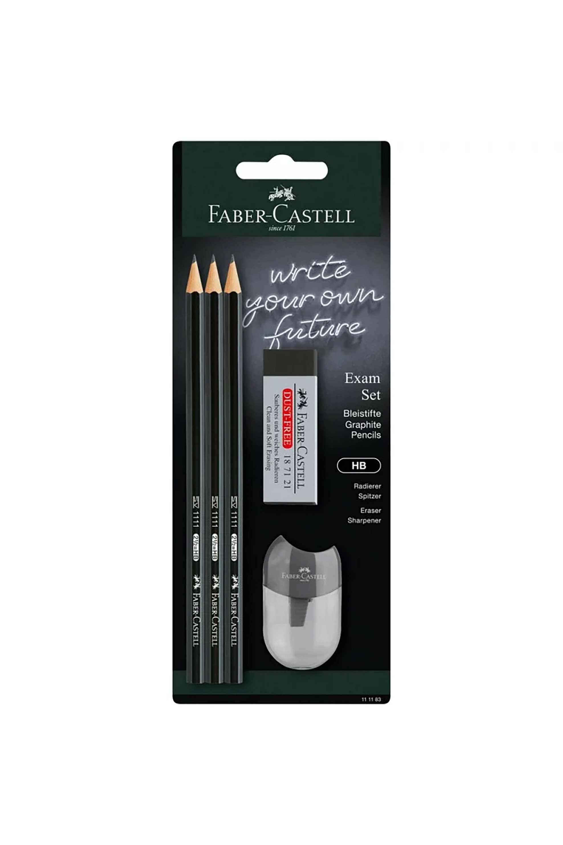 Faber-Castell σετ μολύβια, γόμα και ξύστρα (5 τεμάχια) - 077111183