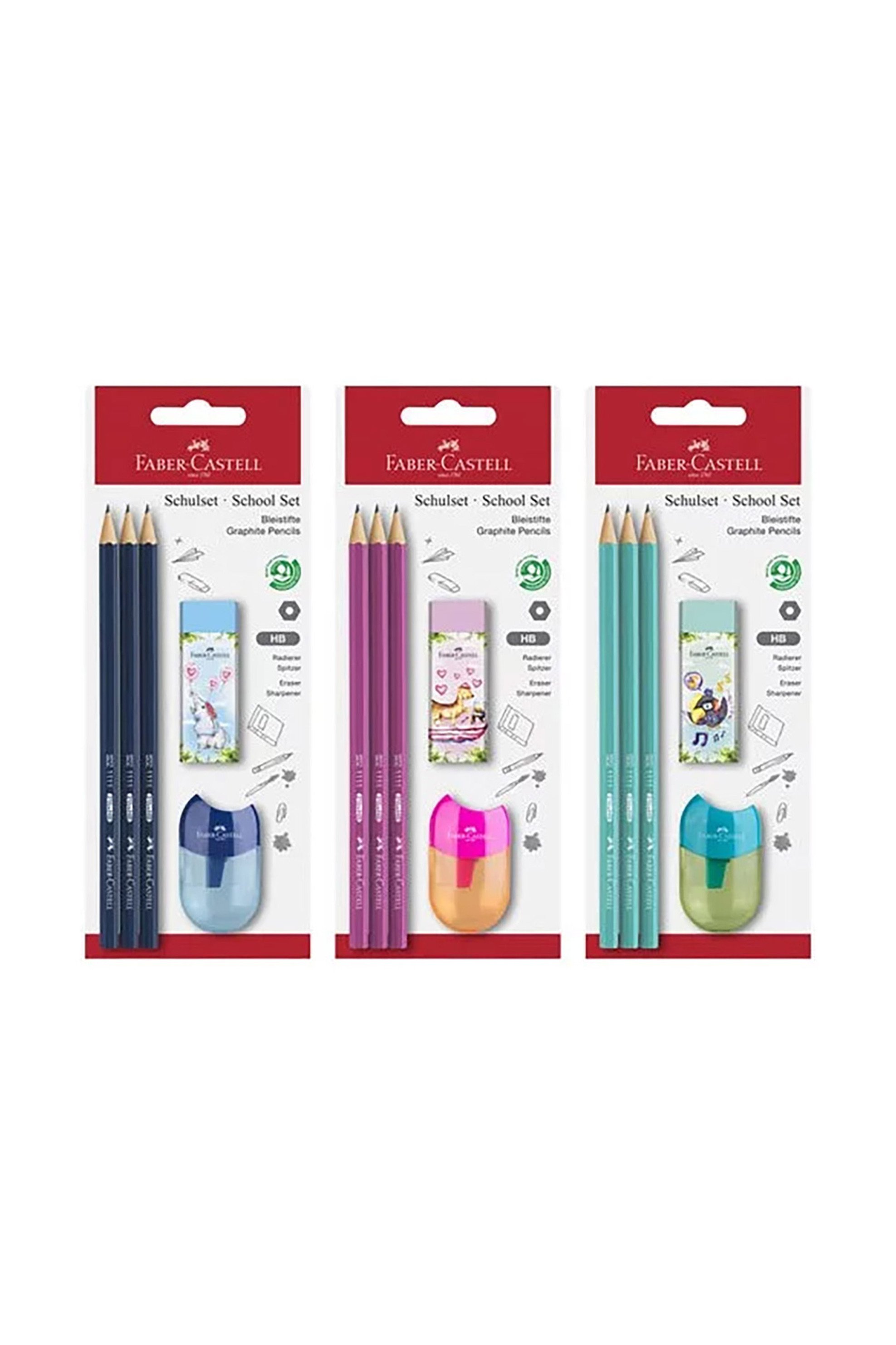 Faber-Castell σετ μολύβια, γόμα και ξύστρα (5 τεμάχια) - 077111181