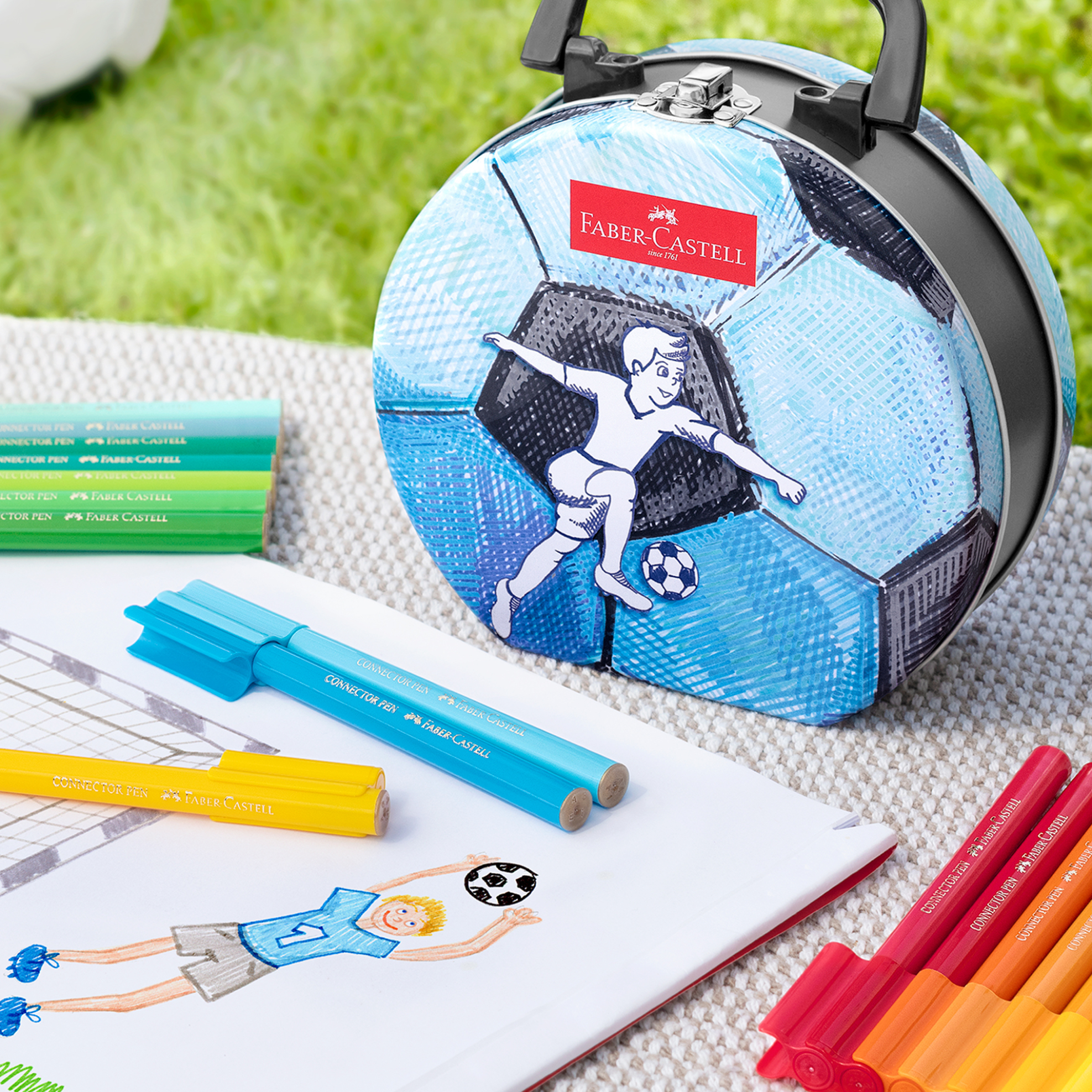 Faber-Castell Μαρκαδόροι Connector Σετ 33 χρώματα – ποδόσφαιρο - 077155538 φωτογραφία