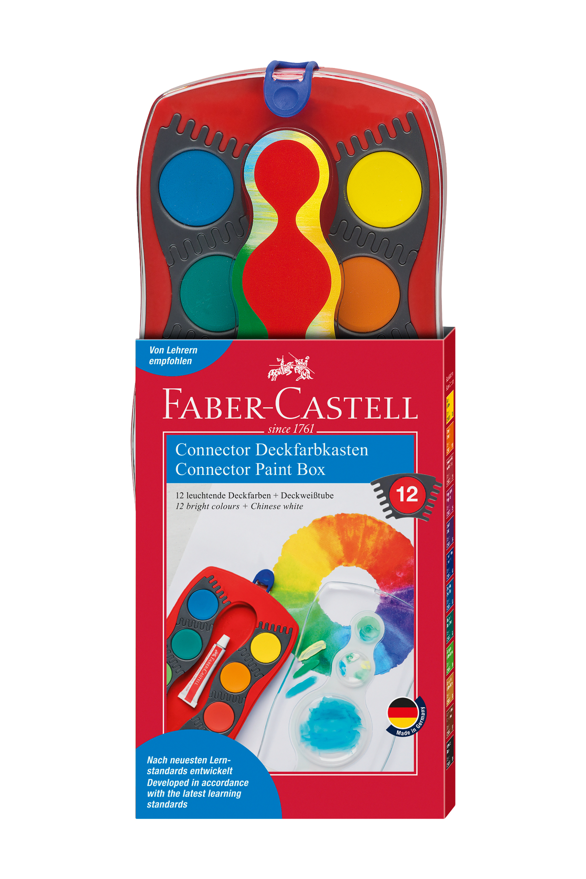 FABER-CASTELL Faber-Castell νερομπογιές connector σετ των 12 κόκκινο - 077125030