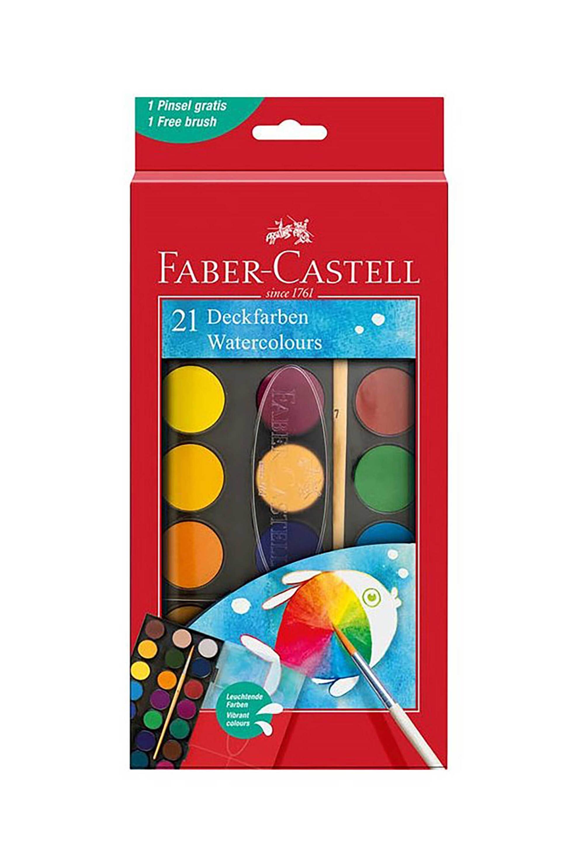 FABER-CASTELL Faber Castell νεροχρώματα σετ των 21 τεμαχίων - 77125027