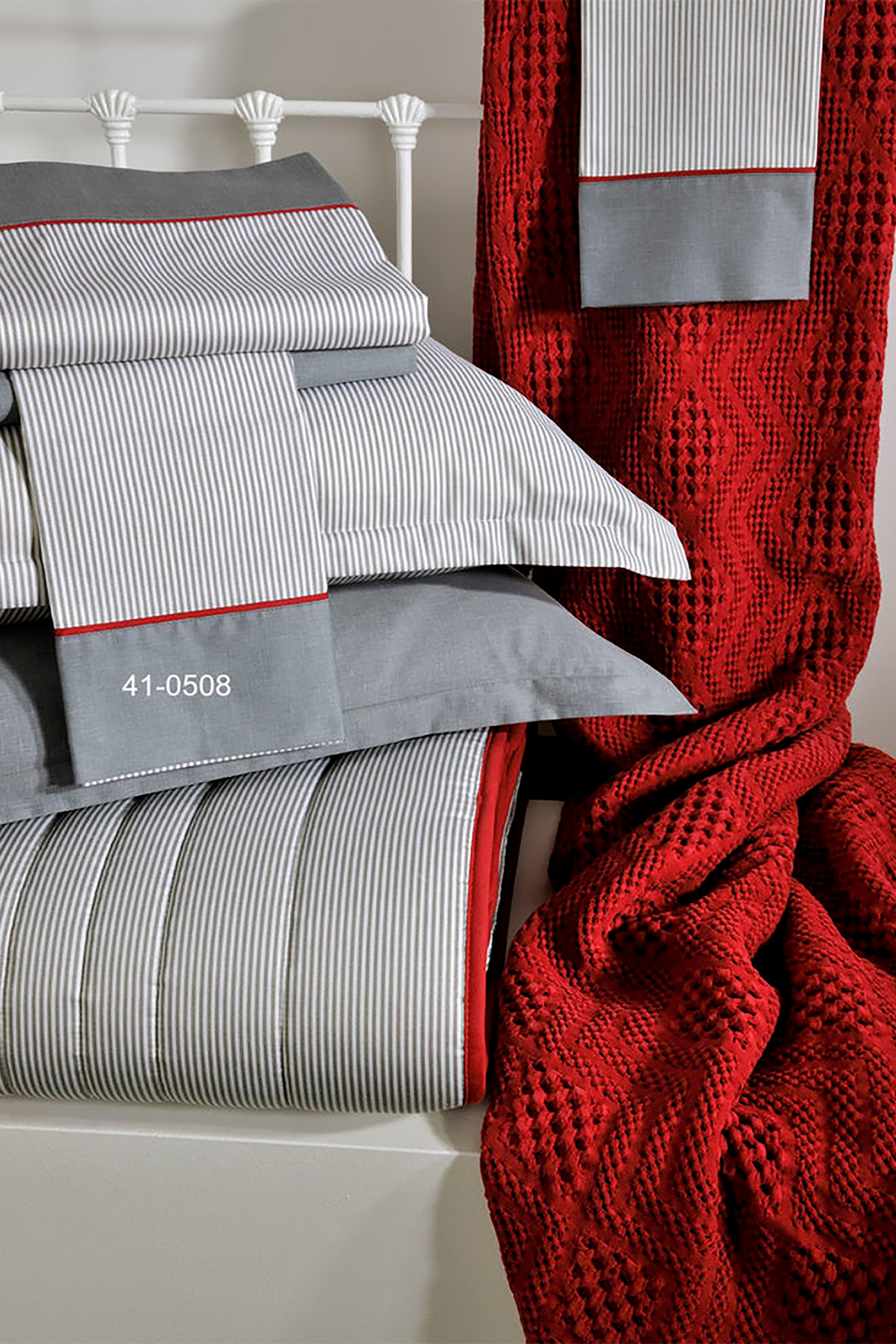 DOWN TOWN HOME DOWN TOWN Home σετ μαξιλαροθήκες με ρίγες και φάσα "701" (2 τεμάχια) - 41-0508