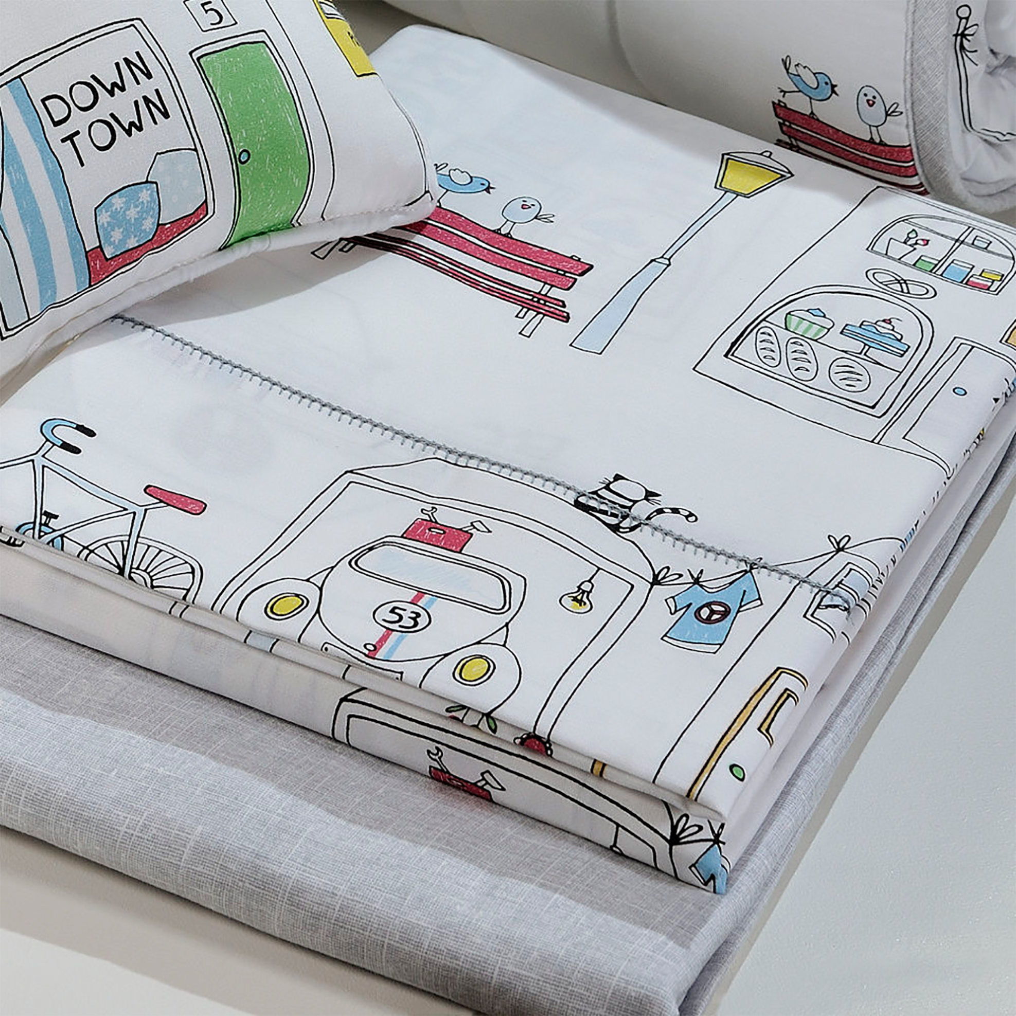 DOWN TOWN Home Σετ σεντόνια κούνιας 117 (3 τεμάχια)   - 02-0022 φωτογραφία