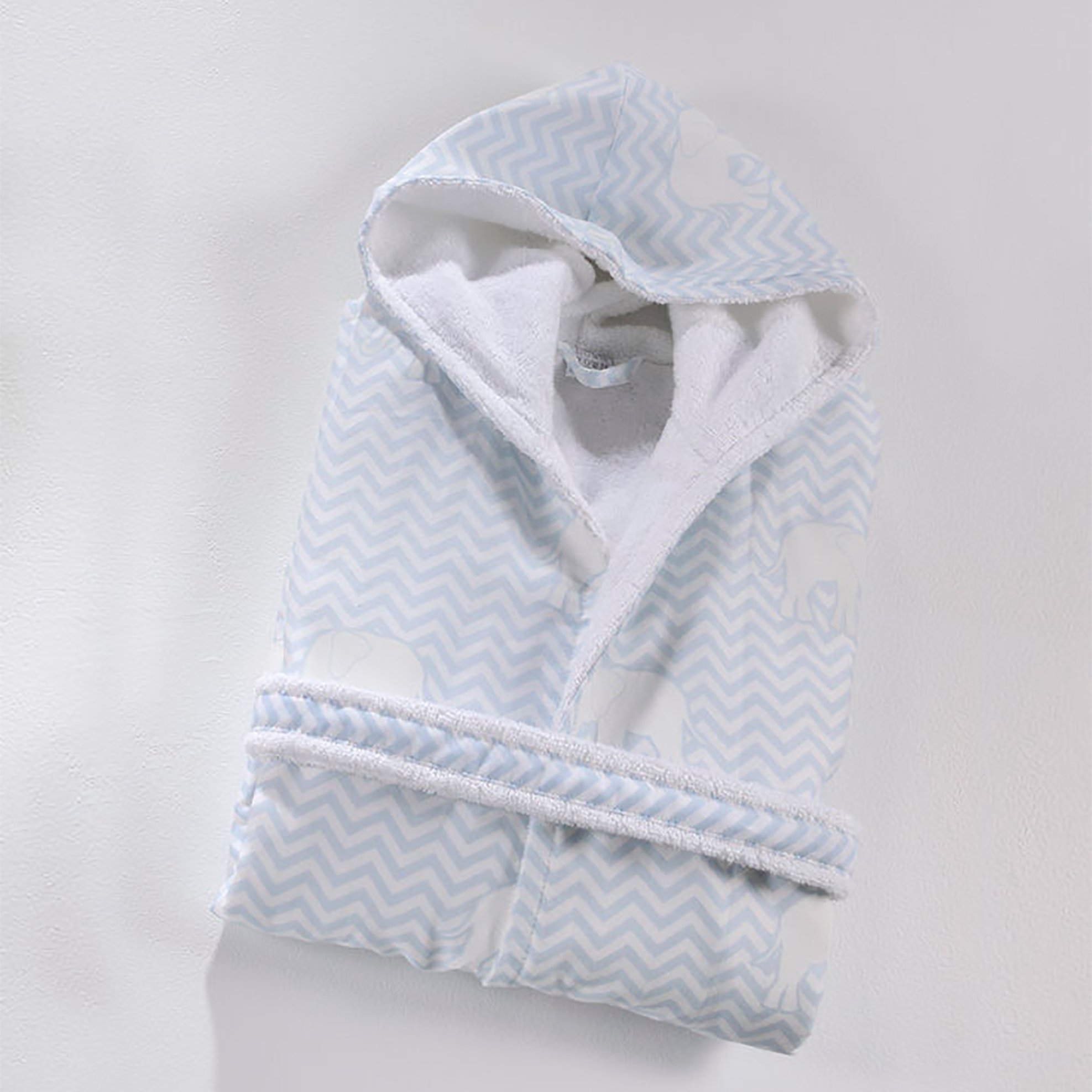 DOWN TOWN Home παιδικό μπουρνούζι με σχέδιο ελεφαντάκι και κουκούλα "687" Νο.6 - 25-0169 φωτογραφία