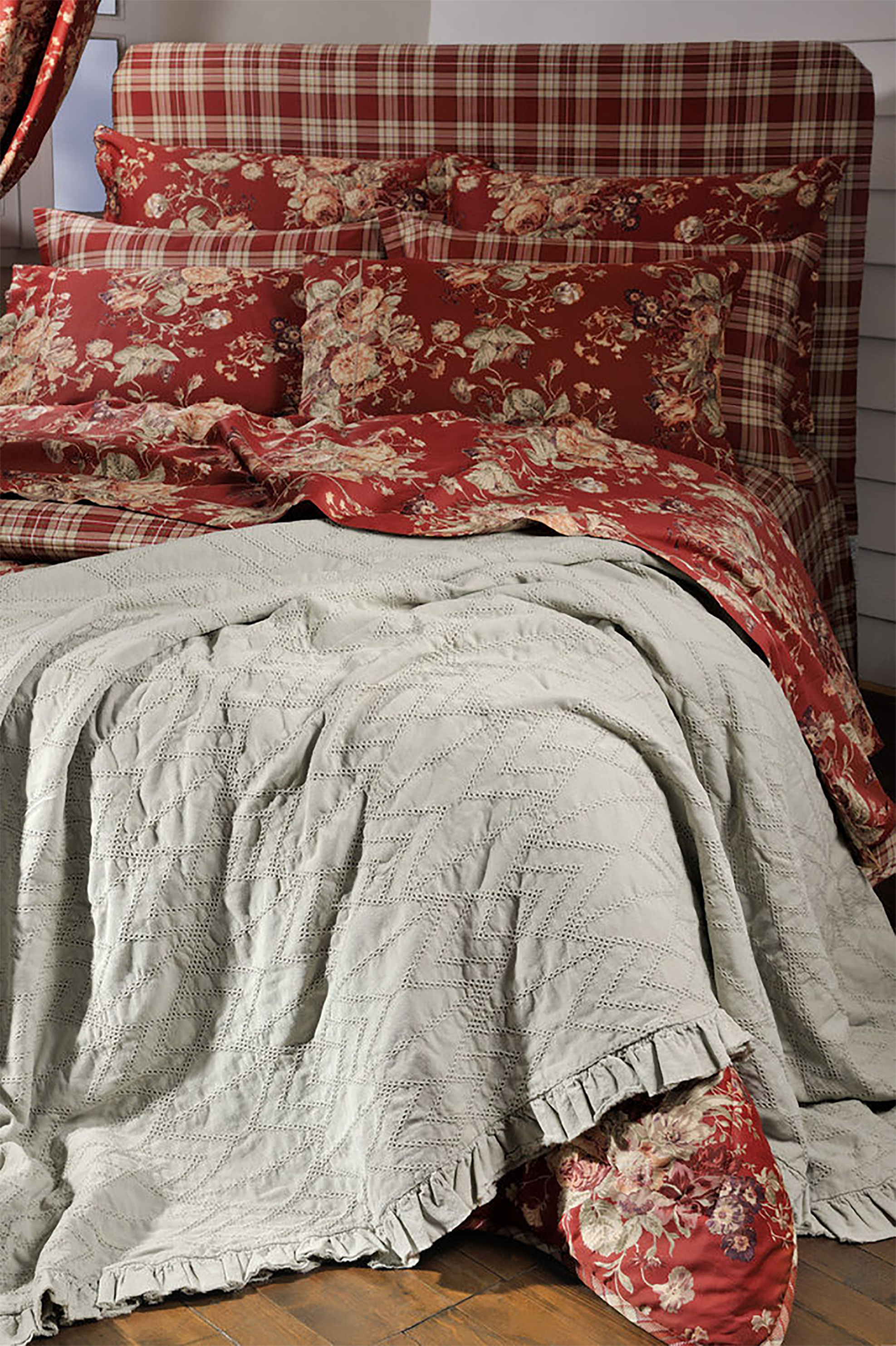 Down Town Home Σετ Μονή Παπλωματοθήκη με Floral Print 695 (2 Τεμάχια) - 13-0093