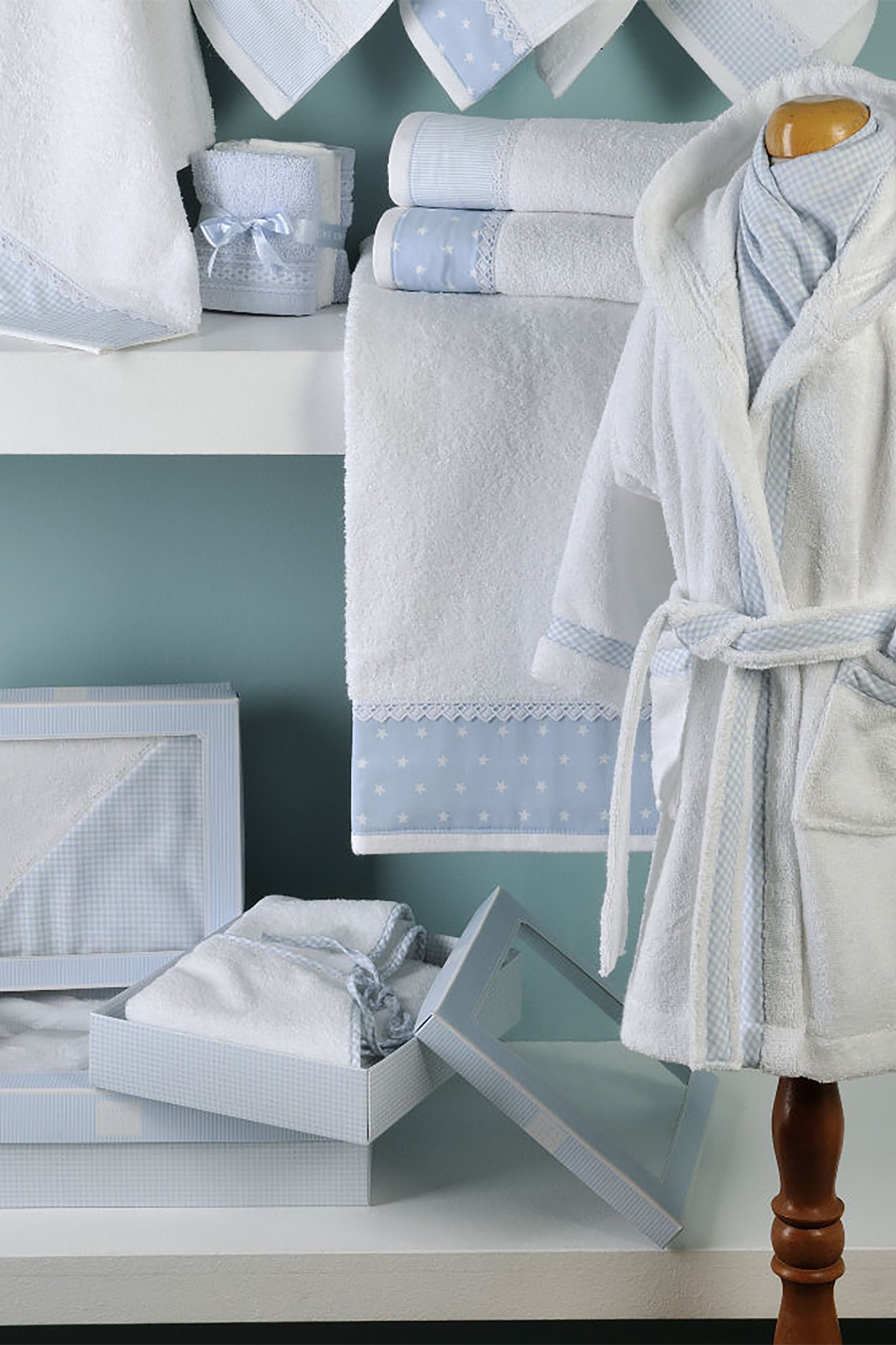 DOWN TOWN Home παιδικό μπουρνούζι με κουκούλα Νο.4 - 25-0117