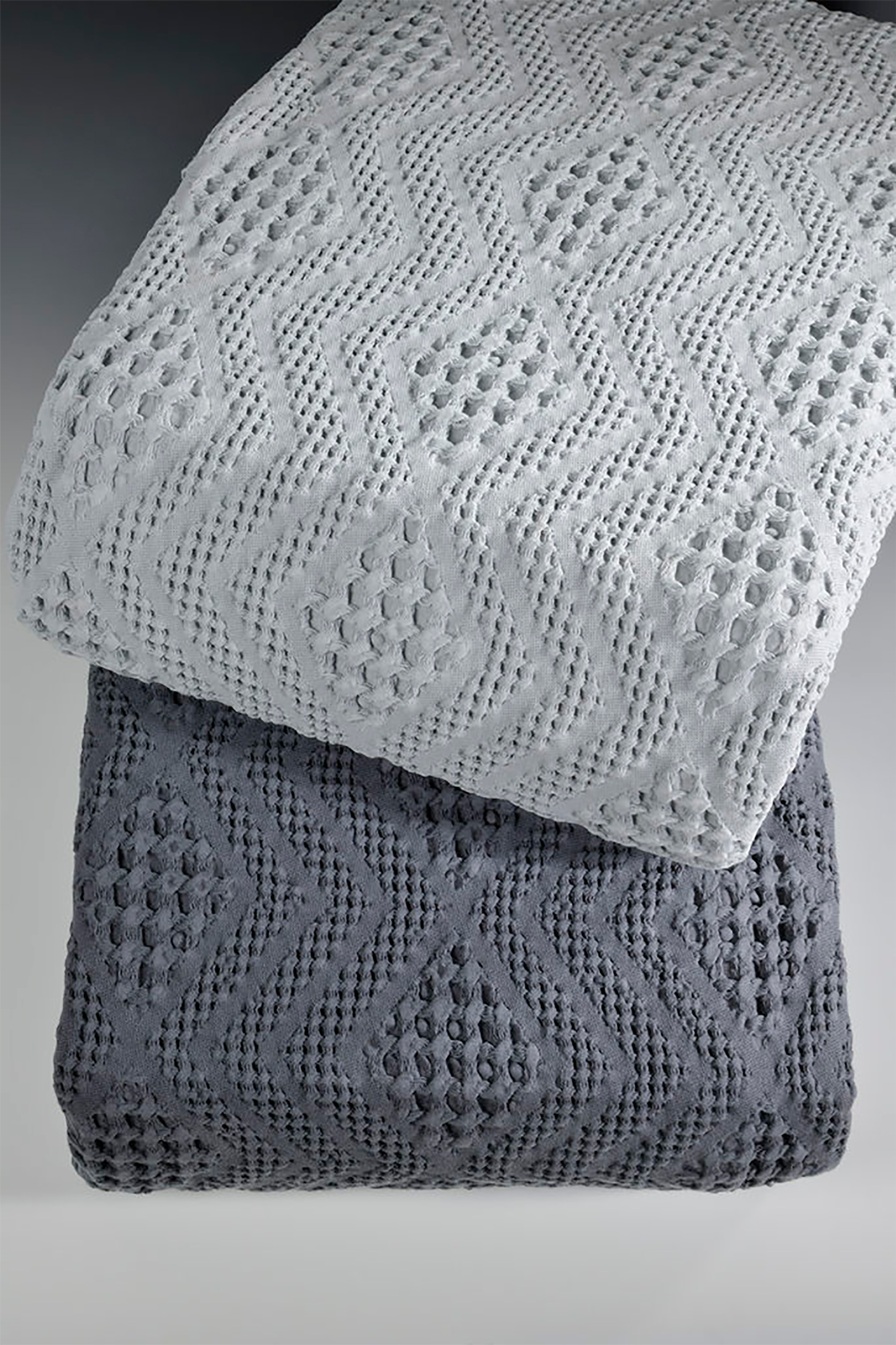 DOWN TOWN Home κουβέρτα μονή μονόχρωμη με σχέδιο "871" 170 x 240 cm - 33-0135