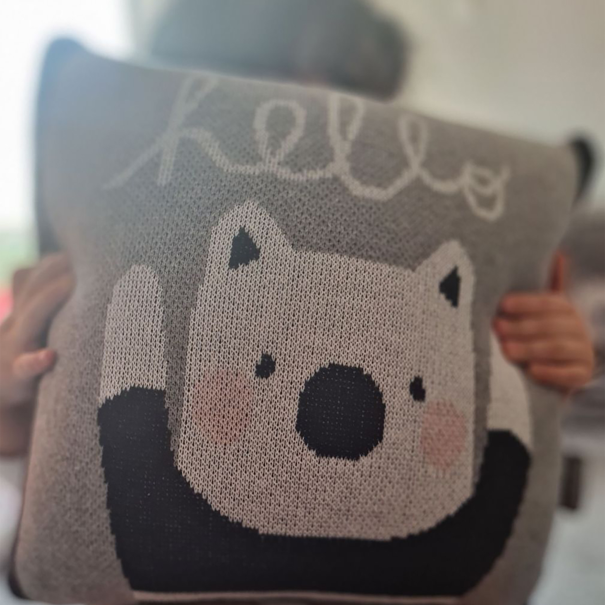 DOWN TOWN Home διακοσμητικό κάλυμμα μαξιλαριού με bear print 30 χ 30 cm - 71-0478 φωτογραφία