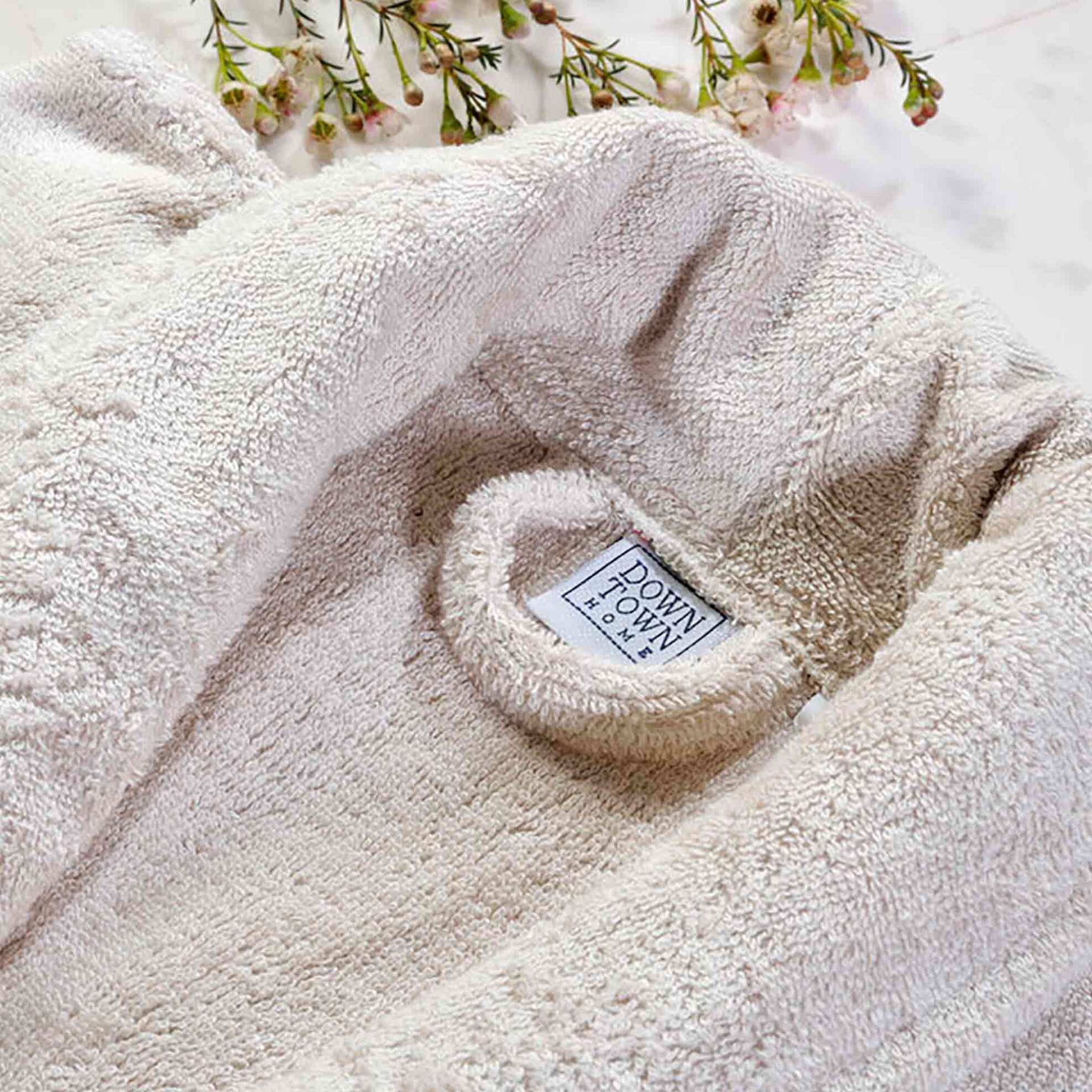 DOWN TOWN Home γυναικείο μπουρνούζι μονόχρωμο με τσέπες "Dalia" (M) - 62-0094 φωτογραφία