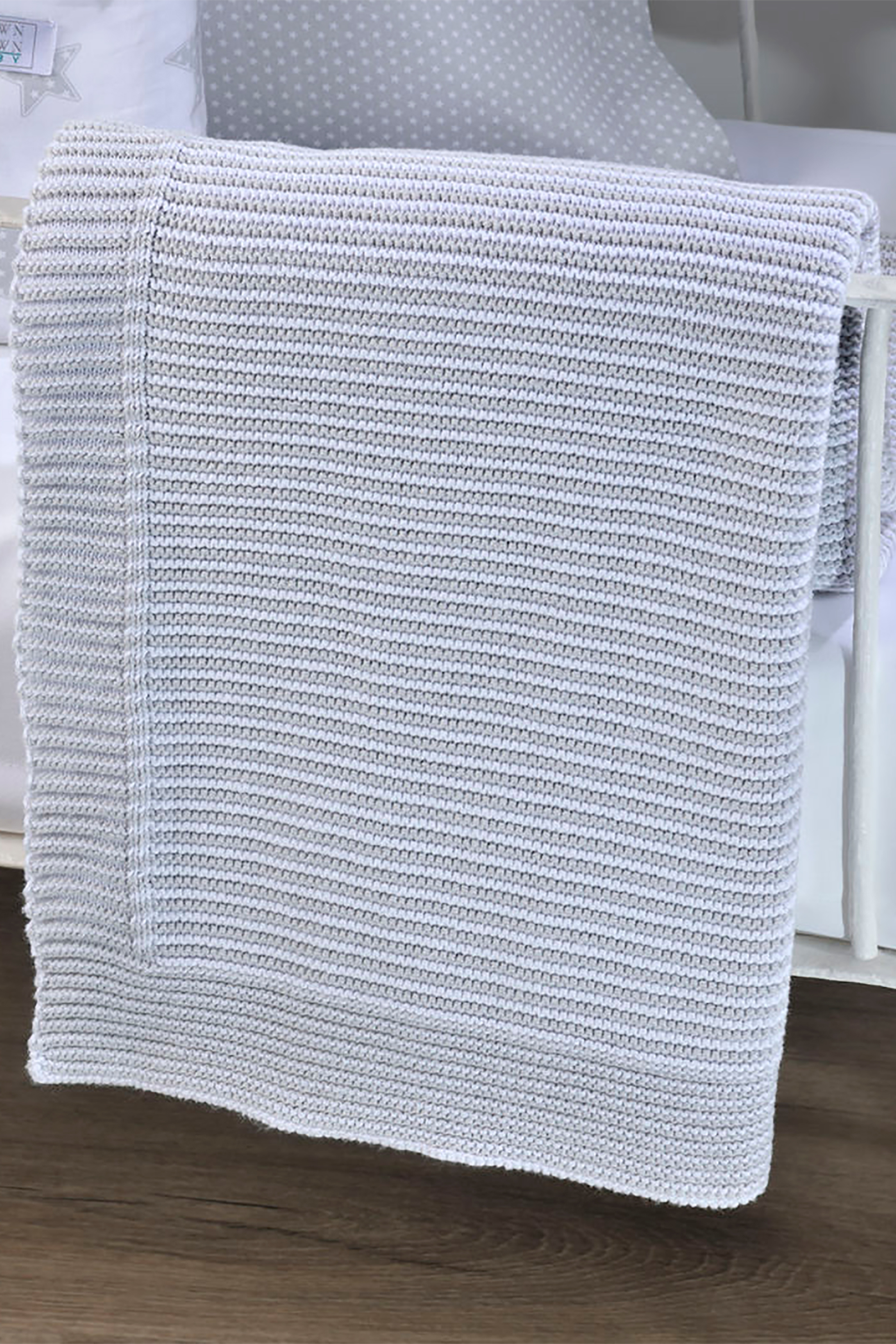 DOWN TOWN HOME DOWN TOWN Home βρεφική κουβέρτα κούνιας με ρίγες "DT441" 90 x 120 cm - 15-0139