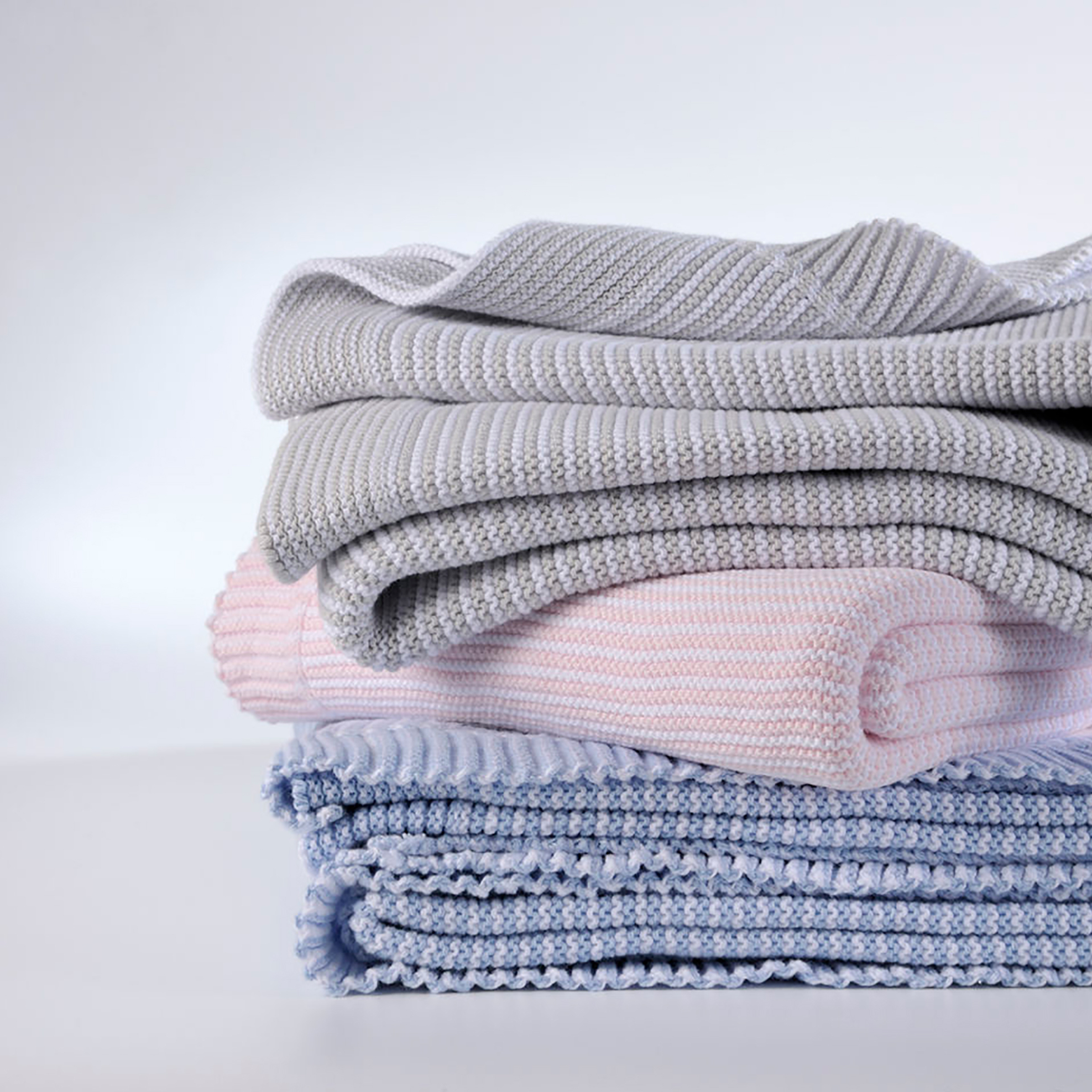 DOWN TOWN Home βρεφική κουβέρτα κούνιας με ρίγες "DT441" 90 x 120 cm - 15-0139 φωτογραφία