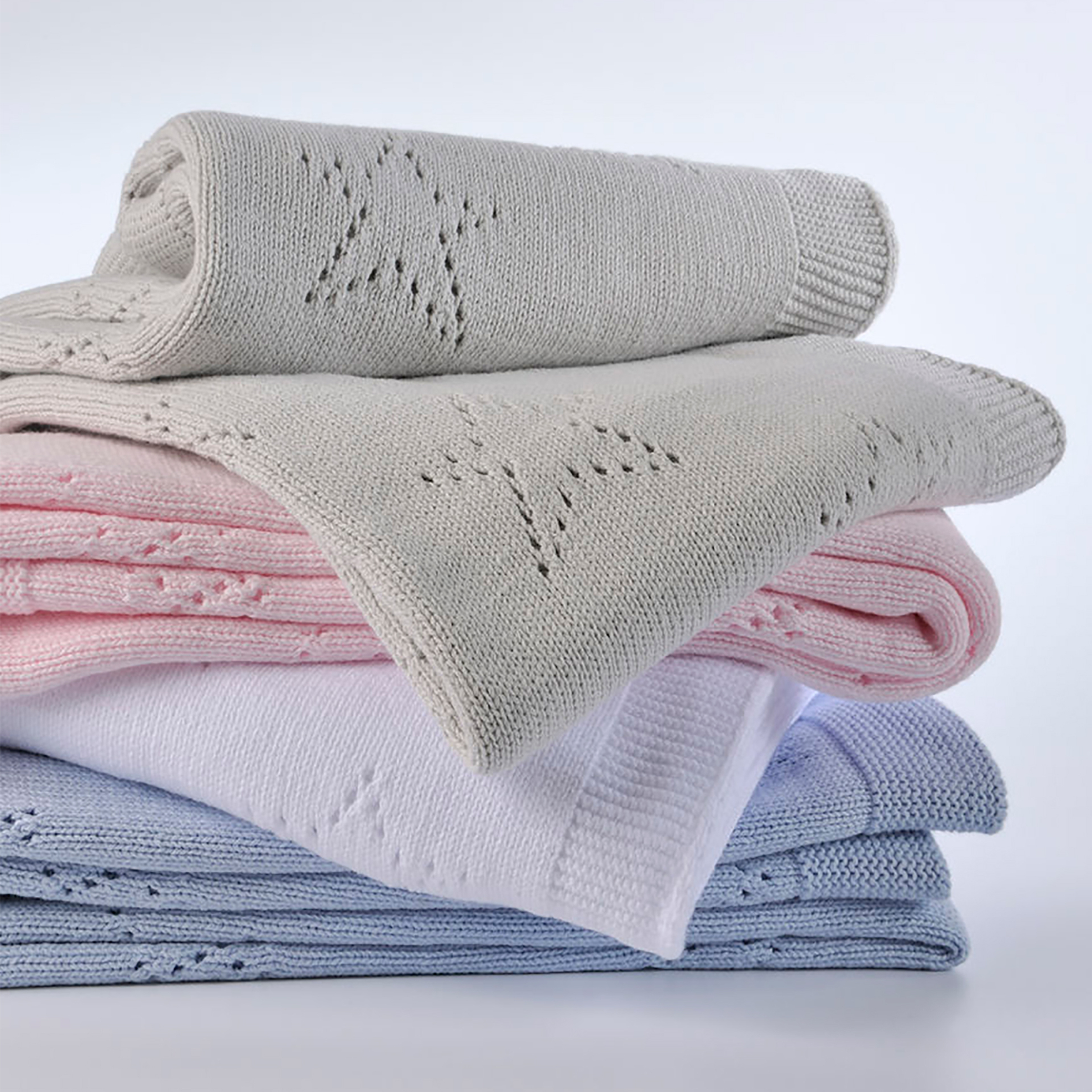 DOWN TOWN Home βρεφική κουβέρτα κούνιας με διάτρητο σχέδιο "DT449" 90 x 120 cm - 15-0149 φωτογραφία