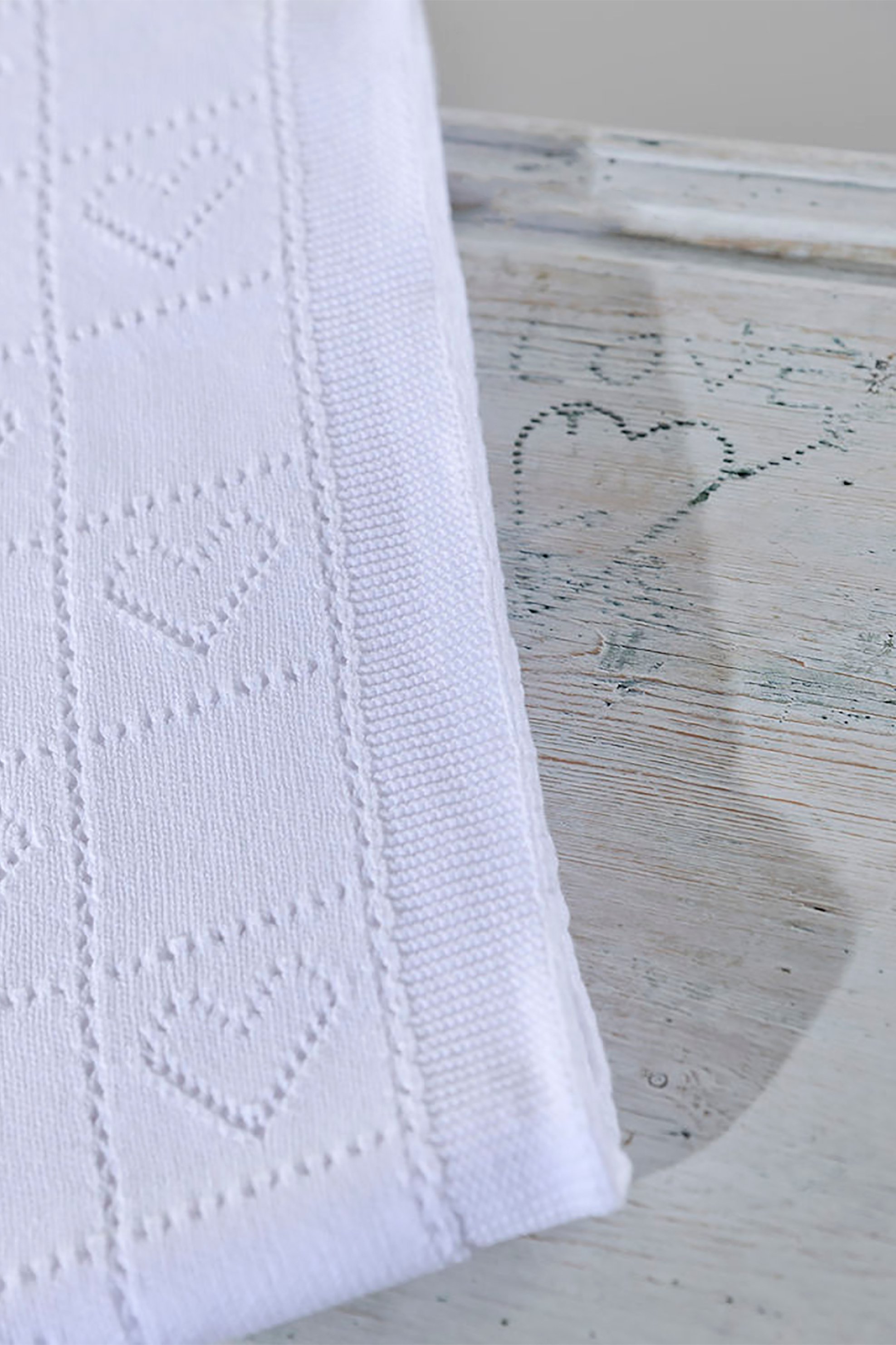 DOWN TOWN HOME DOWN TOWN Home βρεφική κουβέρτα λίκνου με διάτρητο σχέδιο "DT450" 75 x 105 cm - 15-0153