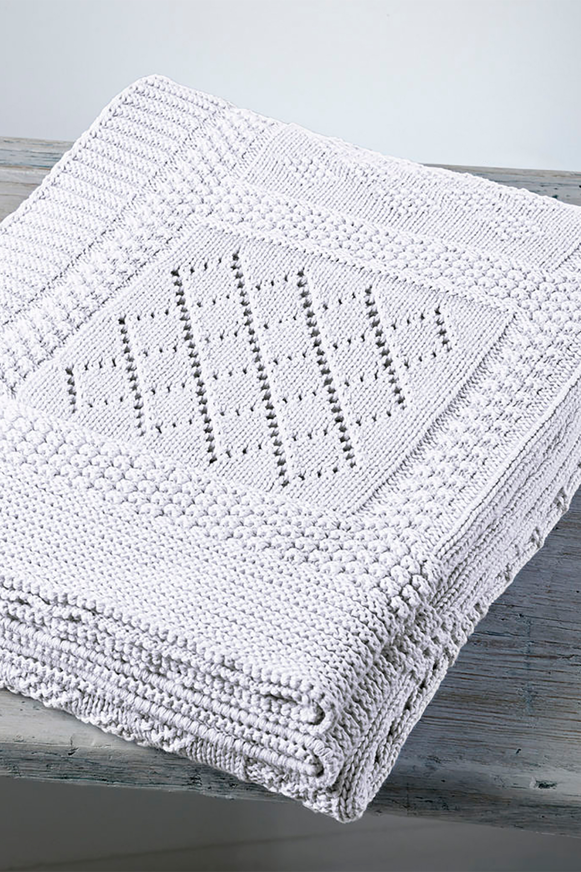 DOWN TOWN Home βρεφική κουβέρτα κούνιας πλεκτή "DT07" 90 x 120 cm - 15-0157