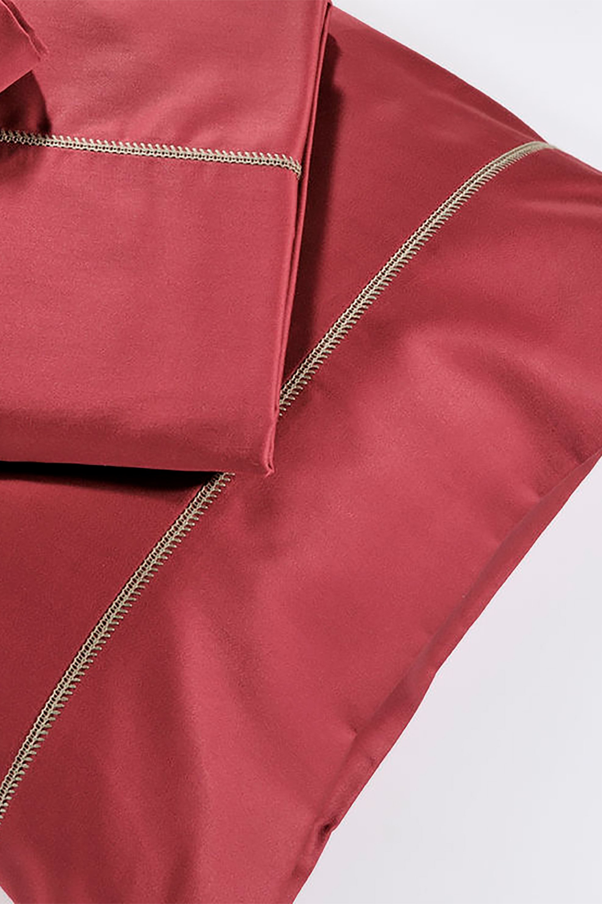 DOWN TOWN Home σεντόνι queen size με διακοσμητικές ραφές 165 x 205 + 30 cm - 21-0072