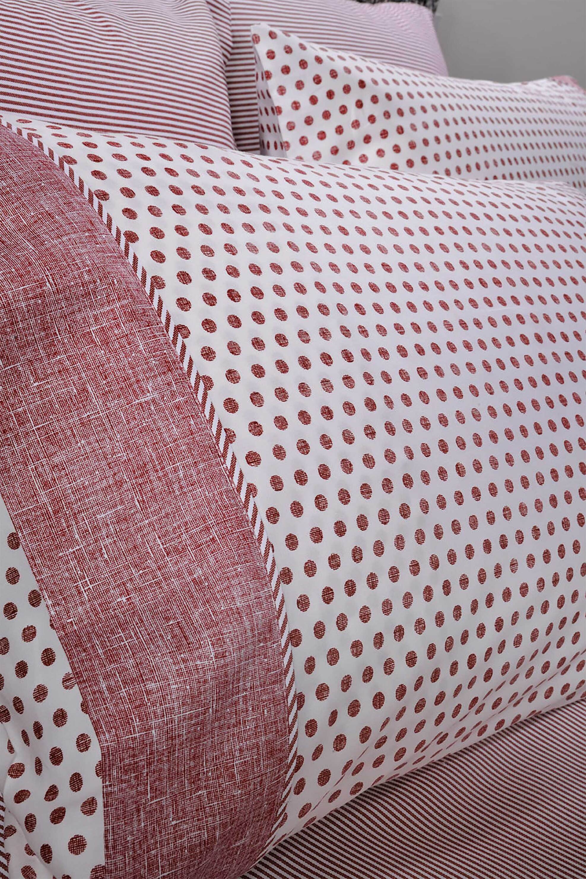 DOWN TOWN Home σετ παπλωματοθήκη υπέρδιπλη και μαξιλαροθήκες με dot print "794" 235 x 245 cm - 52 x 75 cm - 12-0416 φωτογραφία