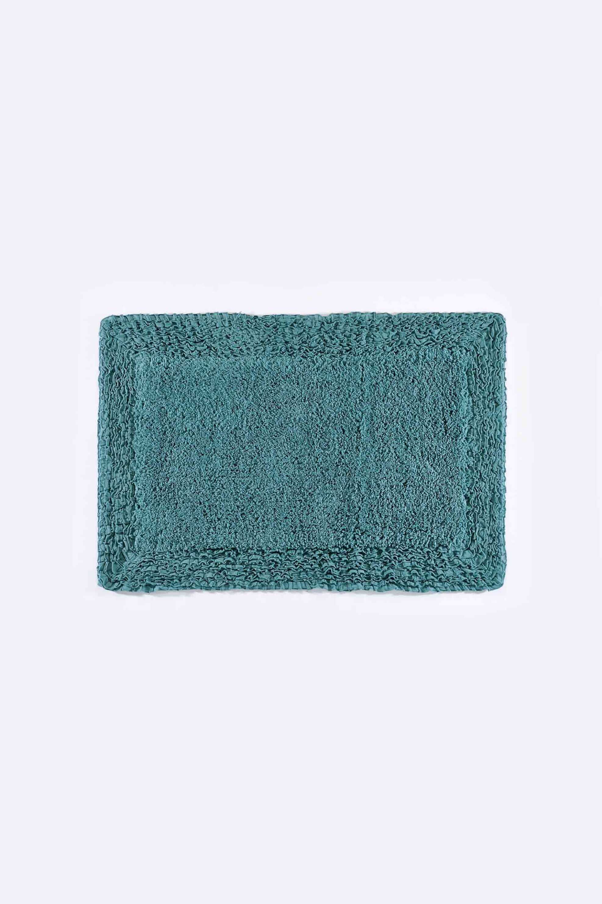 DOWN TOWN HOME DOWN TOWN Home χαλάκι μπάνιου μονόχρωμο "Frill" 60 x 90 cm - 60-0277