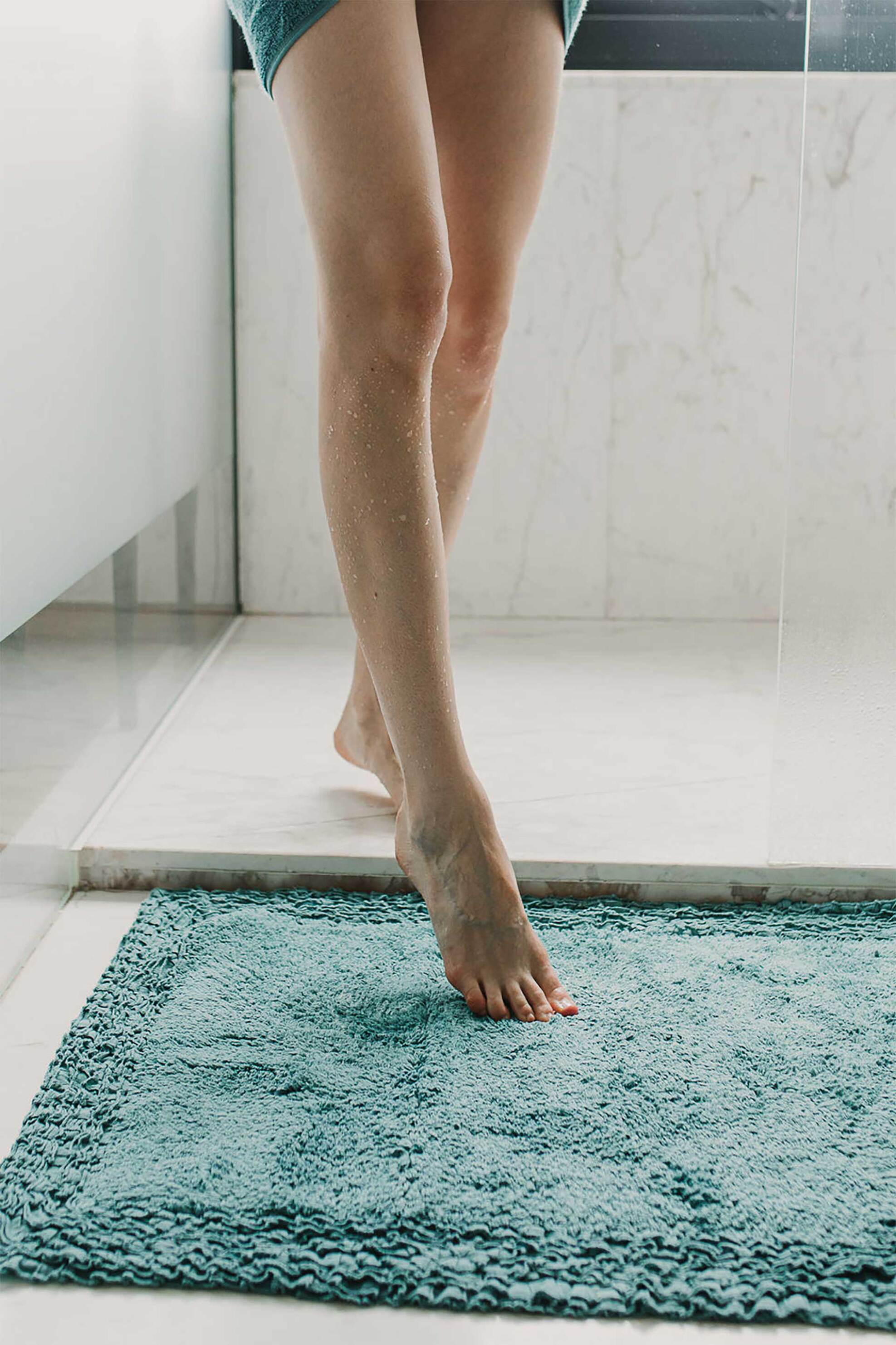 DOWN TOWN Home χαλάκι μπάνιου μονόχρωμο "Frill" 60 x 90 cm - 60-0277 φωτογραφία