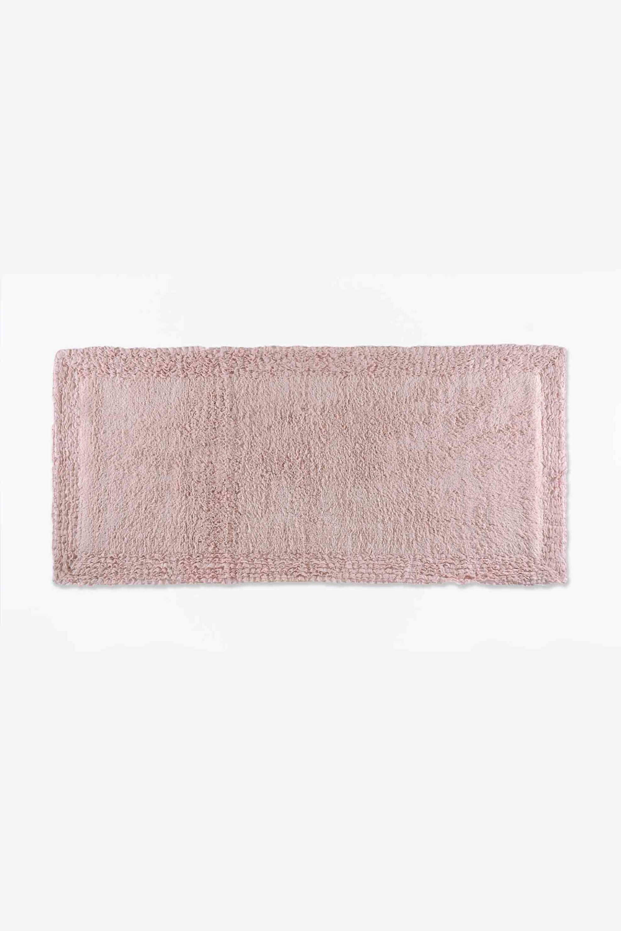 DOWN TOWN HOME DOWN TOWN Home χαλάκι μπάνιου μονόχρωμο "Frill Pink" 70 x 160 cm - 60-0284