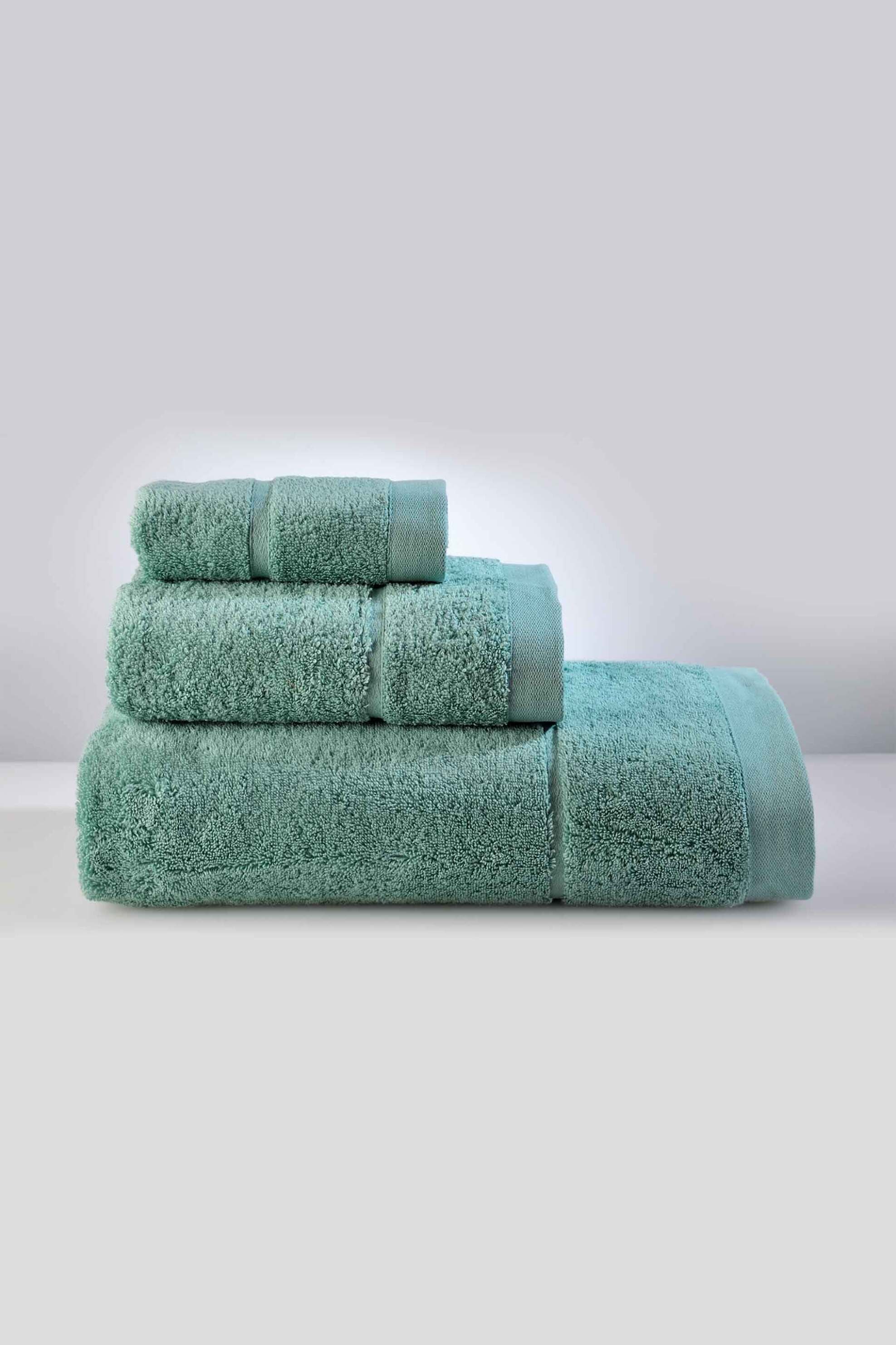 DOWN TOWN HOME DOWN TOWN Home πετσέτα χεριών μονόχρωμη "Joanne Dark Mint" 30 x 50 cm - 61-0979