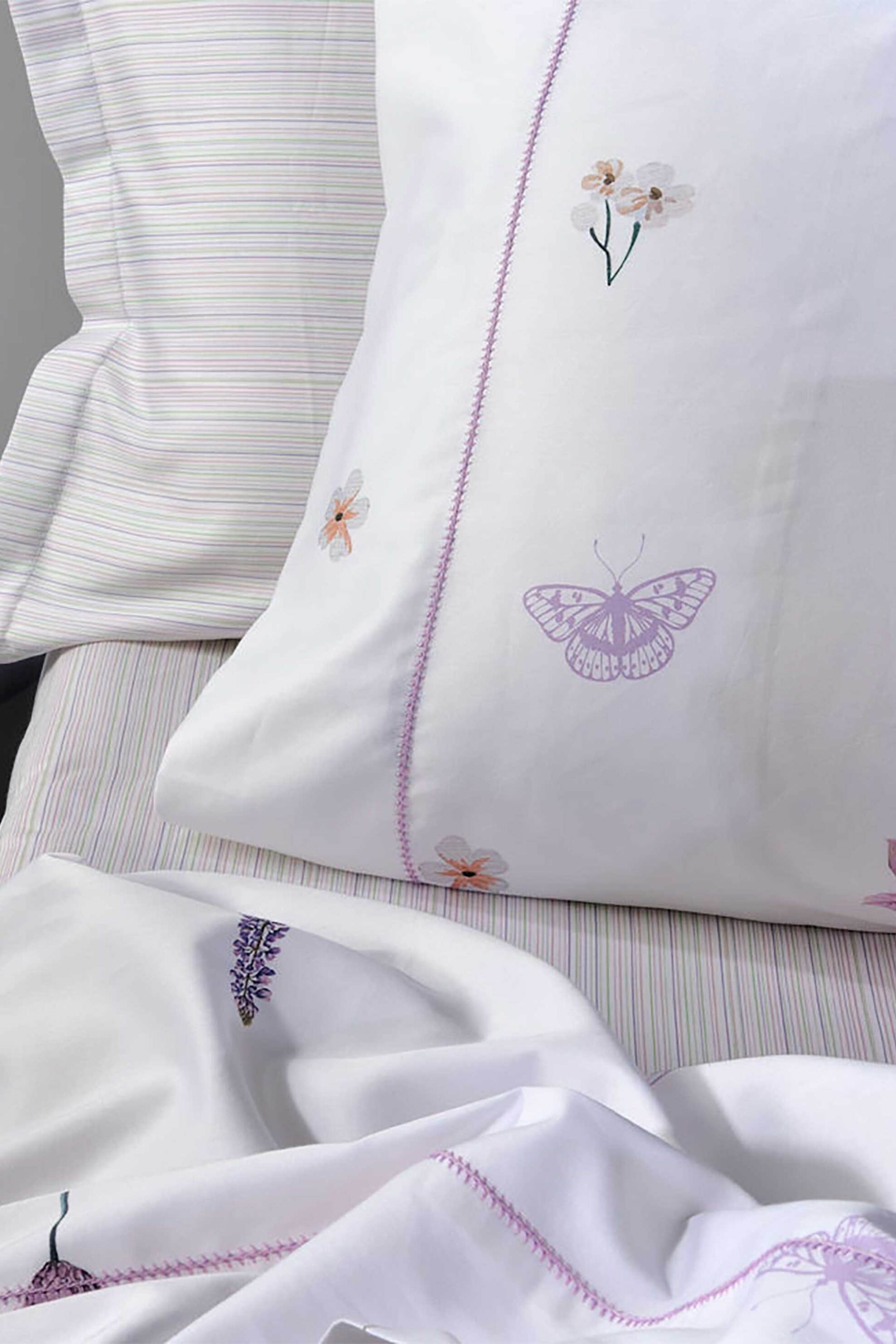 DOWN TOWN Home σετ σεντόνια μονά και μαξιλαροθήκη με all-over flower prints "844 Happiness" 2 x 175 x 255 cm - 52 x 75 cm - 11-0551 φωτογραφία