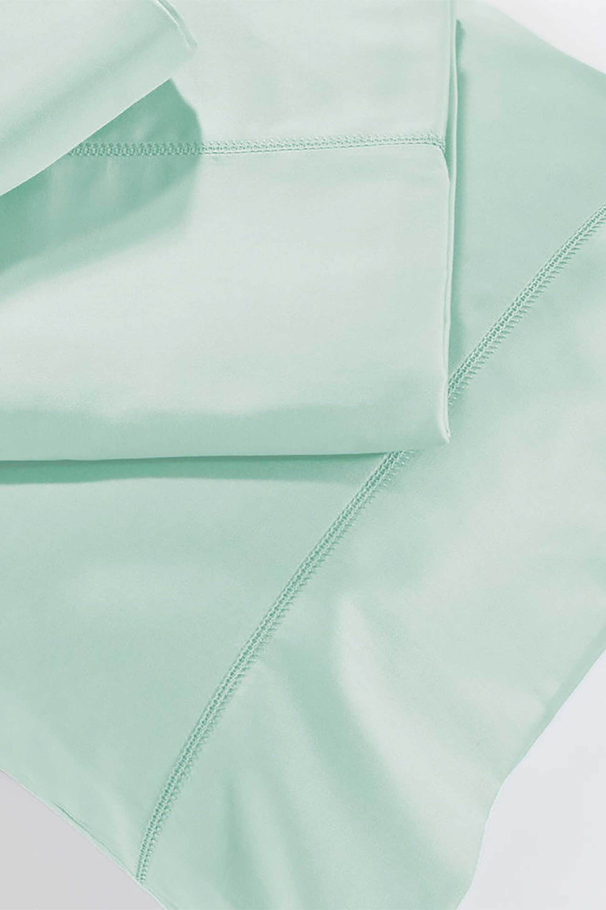 DOWN TOWN HOME DOWN TOWN Home κατωσέντονο υπέρδιπλο ίσιο με ανάγλυφη ραφή "250/13 Aqua" 245 x 280 cm - 26-0133