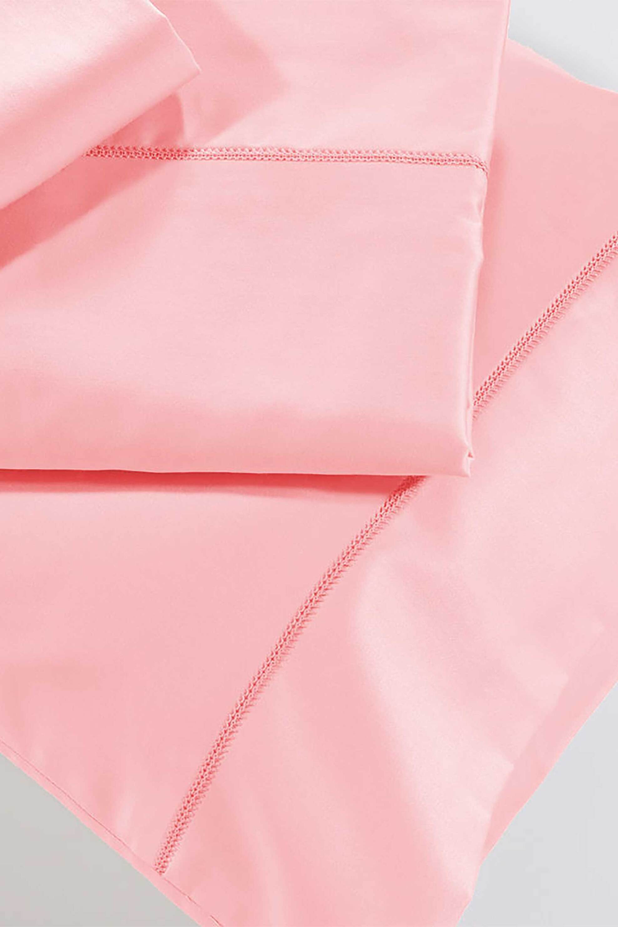 DOWN TOWN Home κατωσένοτονο μονό ίσιο με ανάγλυφη ραφή "250/18 Pink" 175 x 280 cm - 27-0055