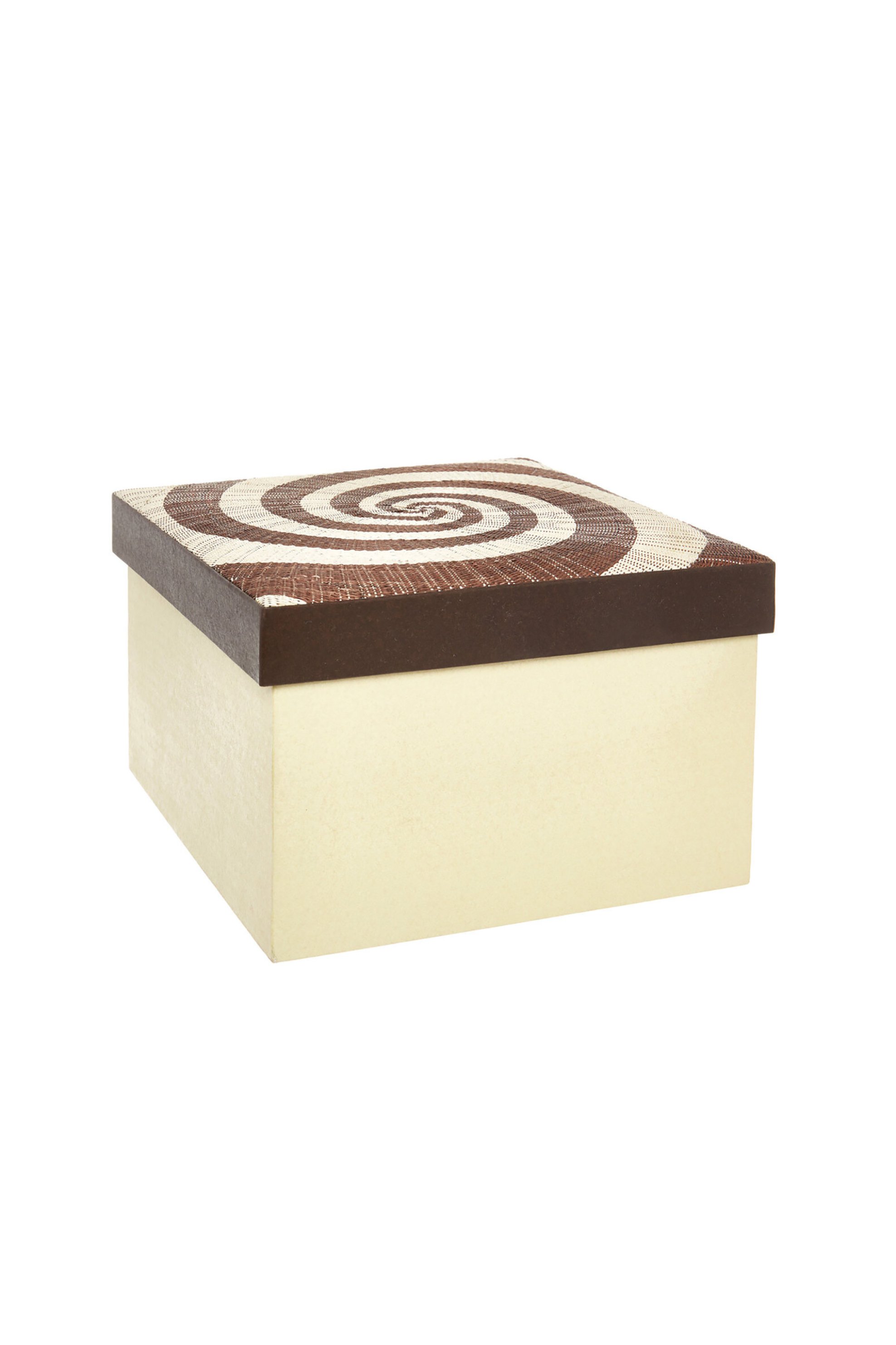 Coincasa χειροποίητο διακοσμητικό κουτί 18 x 25 x 25 cm - 007126332 Καφέ
