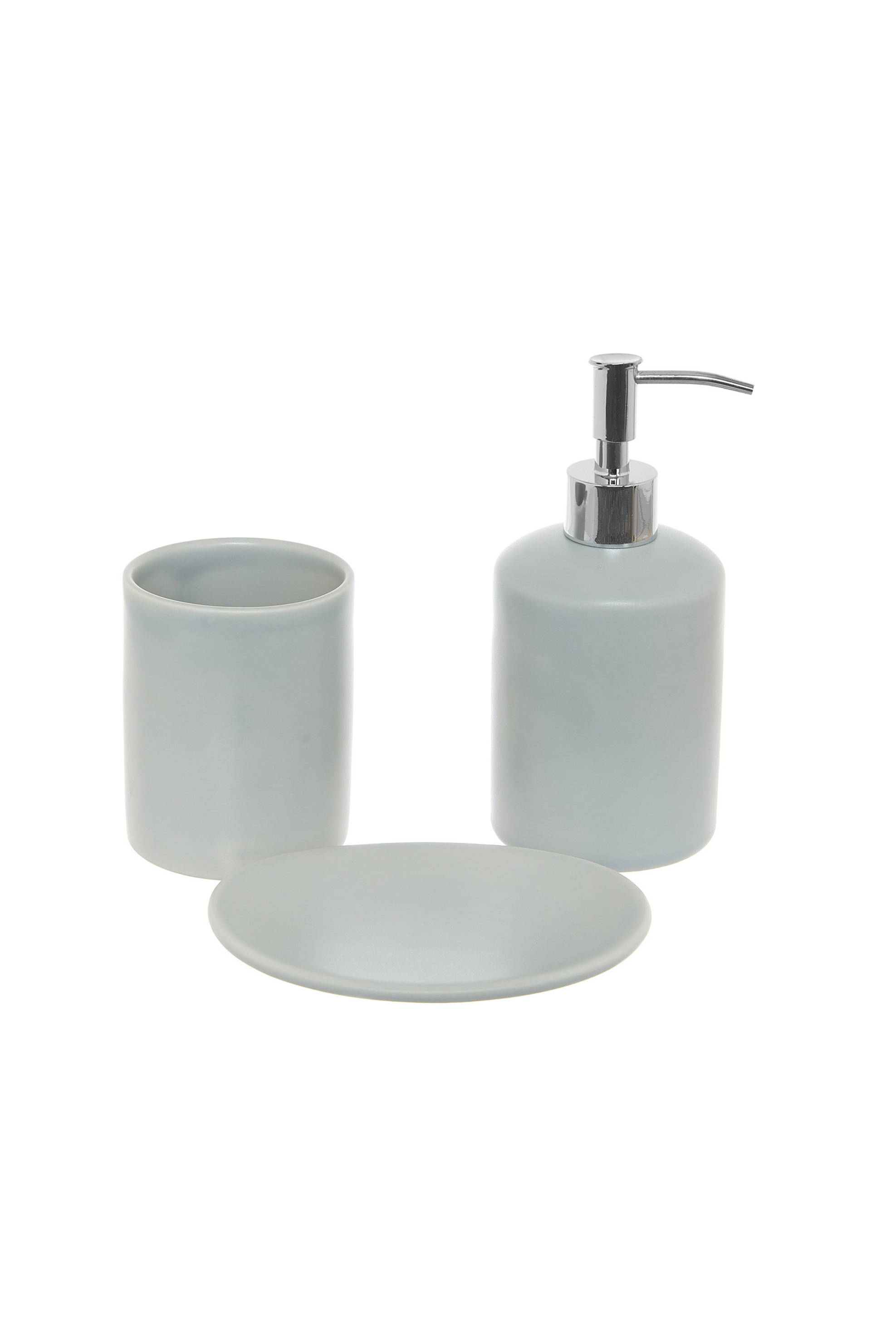 Coincasa κεραμική θήκη για οδοντόβουρτσες 11 x 7 cm - 007218582 Γκρι φωτογραφία