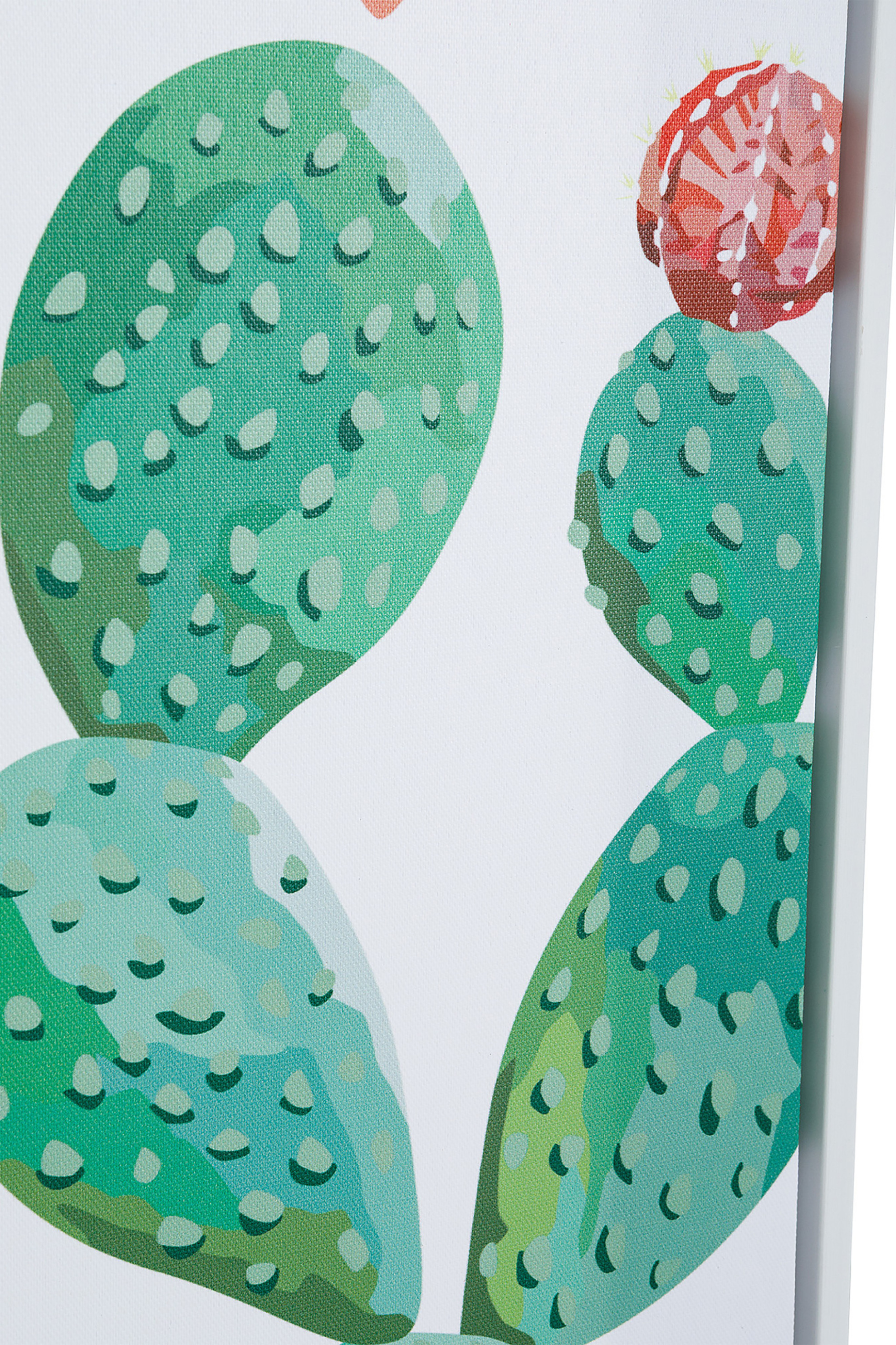 Coincasa πίνακας τρίπτυχο σε καμβά με all-over cactus print 40 x 50 cm - 007249951 Χρυσό φωτογραφία