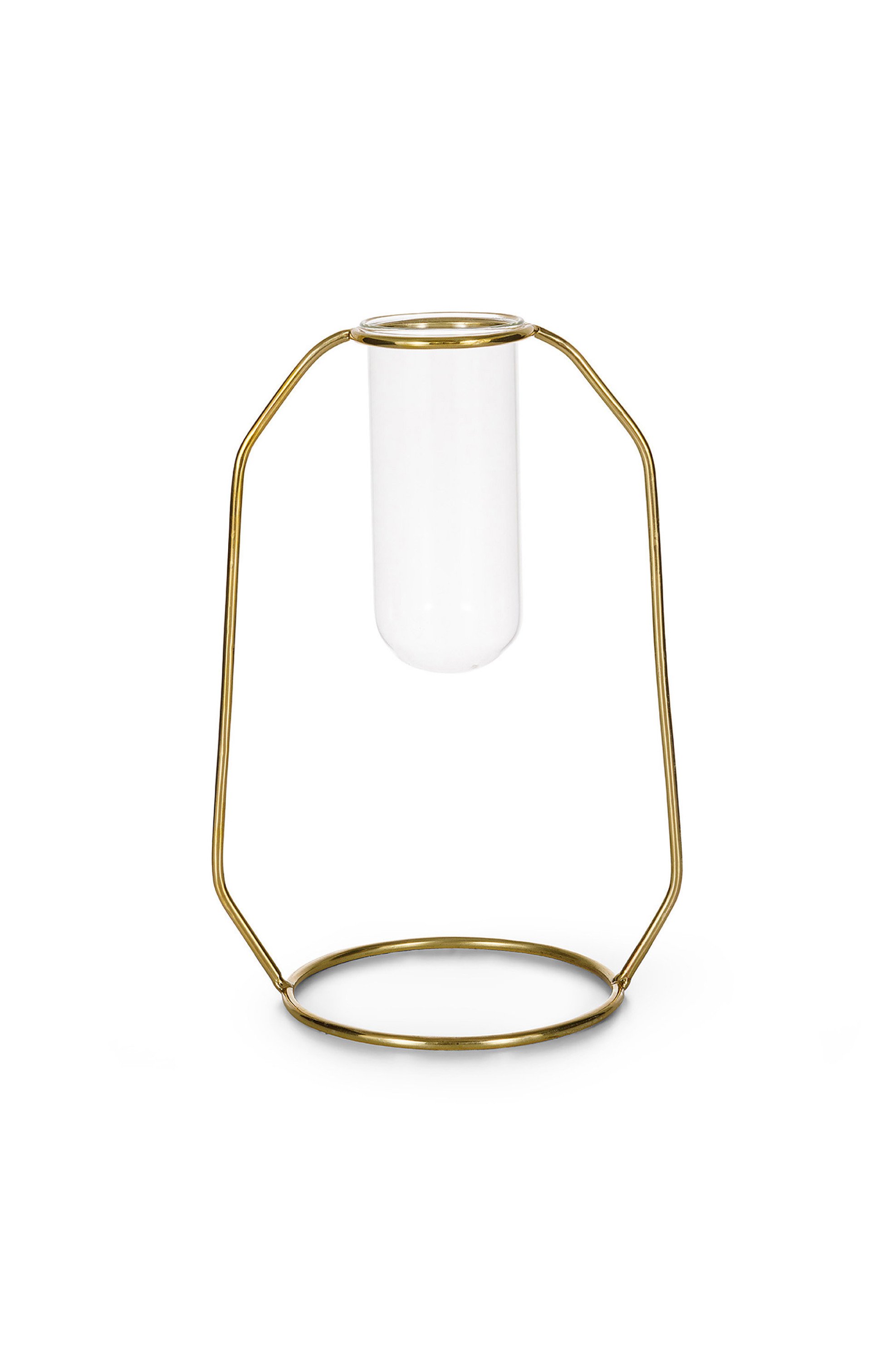 Coincasa διακοσμητικό βάζο με μεταλλική βάση 24 cm - 007269544 Χρυσό