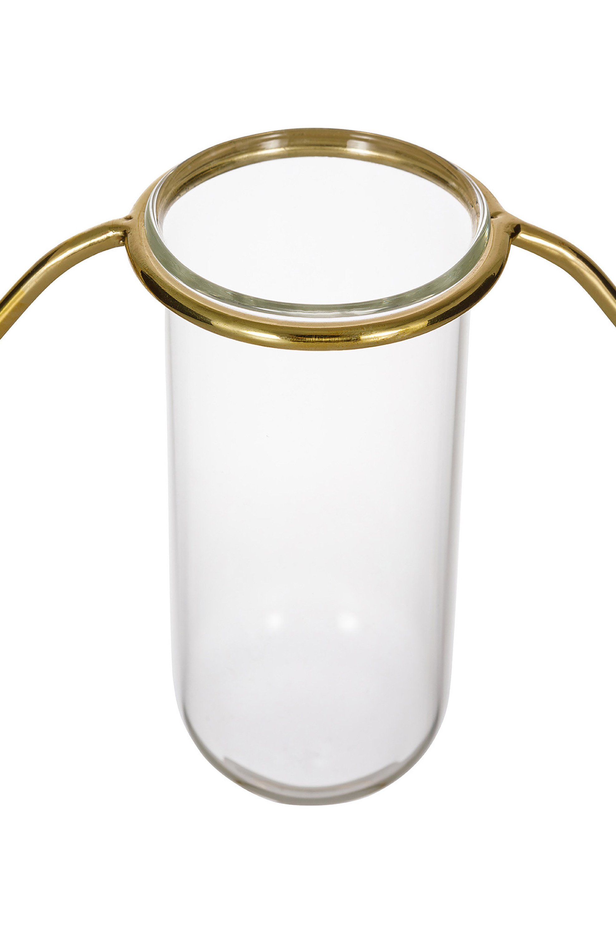 Coincasa διακοσμητικό βάζο με μεταλλική βάση 24 cm - 007269544 Χρυσό φωτογραφία