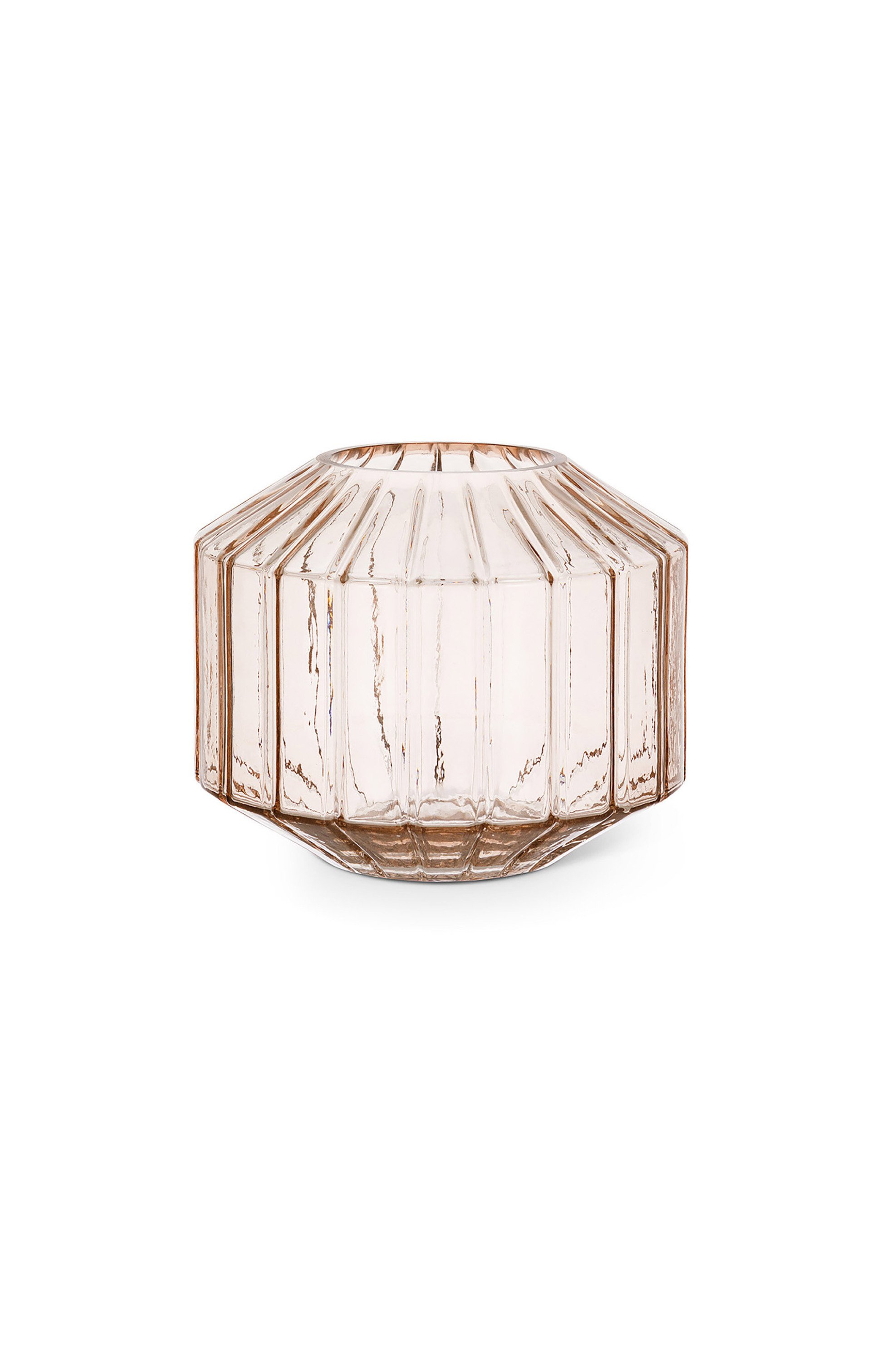 Coincasa διακοσμητικό γυάλινο βάζο 14 x 18 cm - 007268419 Ροζ