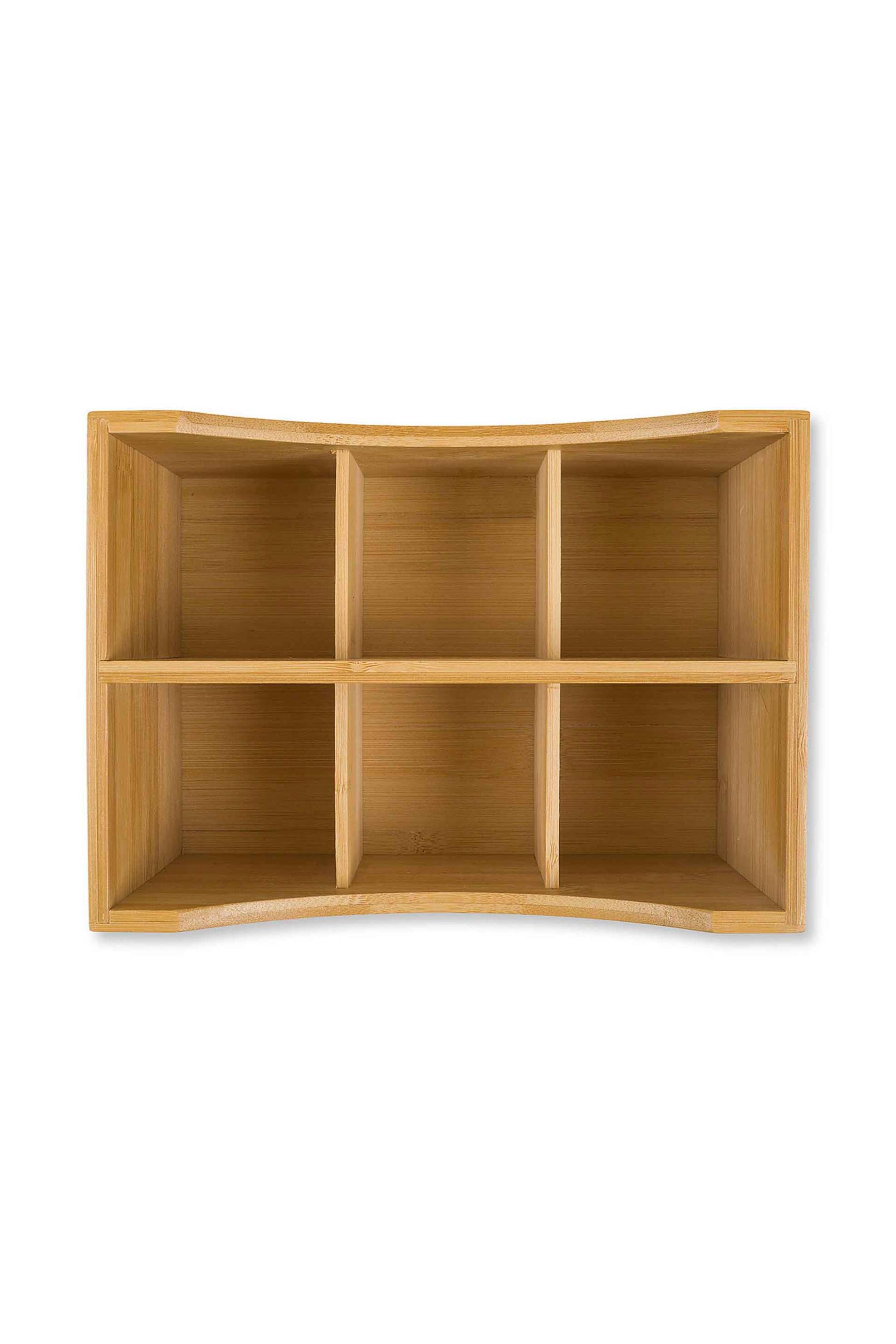 Coincasa κουτί αποθήκευσης με λαβή χειρός από ξύλο bamboo 25 x 18 x 12 cm - 007357080 Καφέ Ανοιχτό φωτογραφία