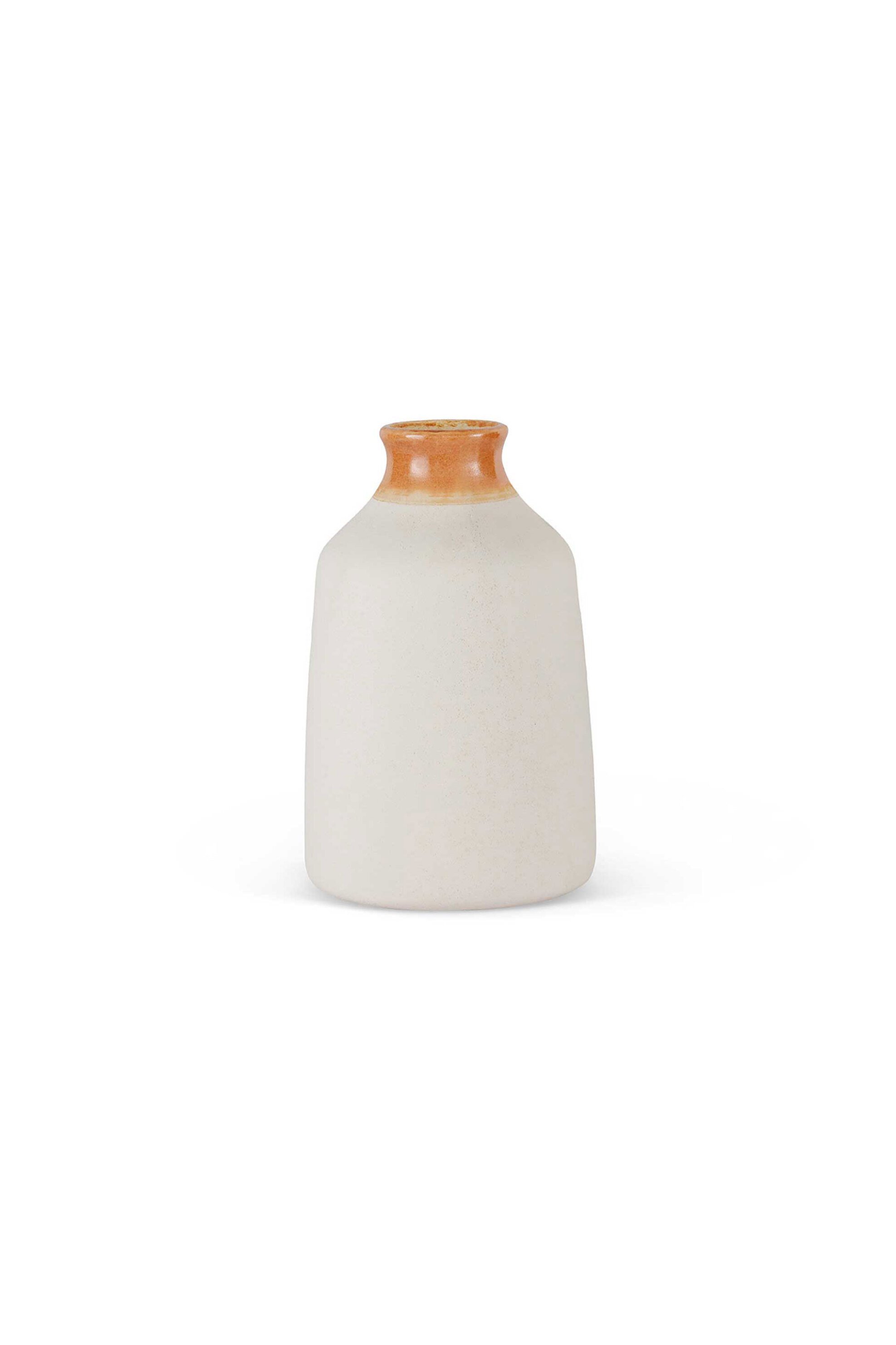 Coincasa διακοσμητικό βάζο χώρου κεραμικό δίχρωμο 23 cm - 007261449 Εκρού