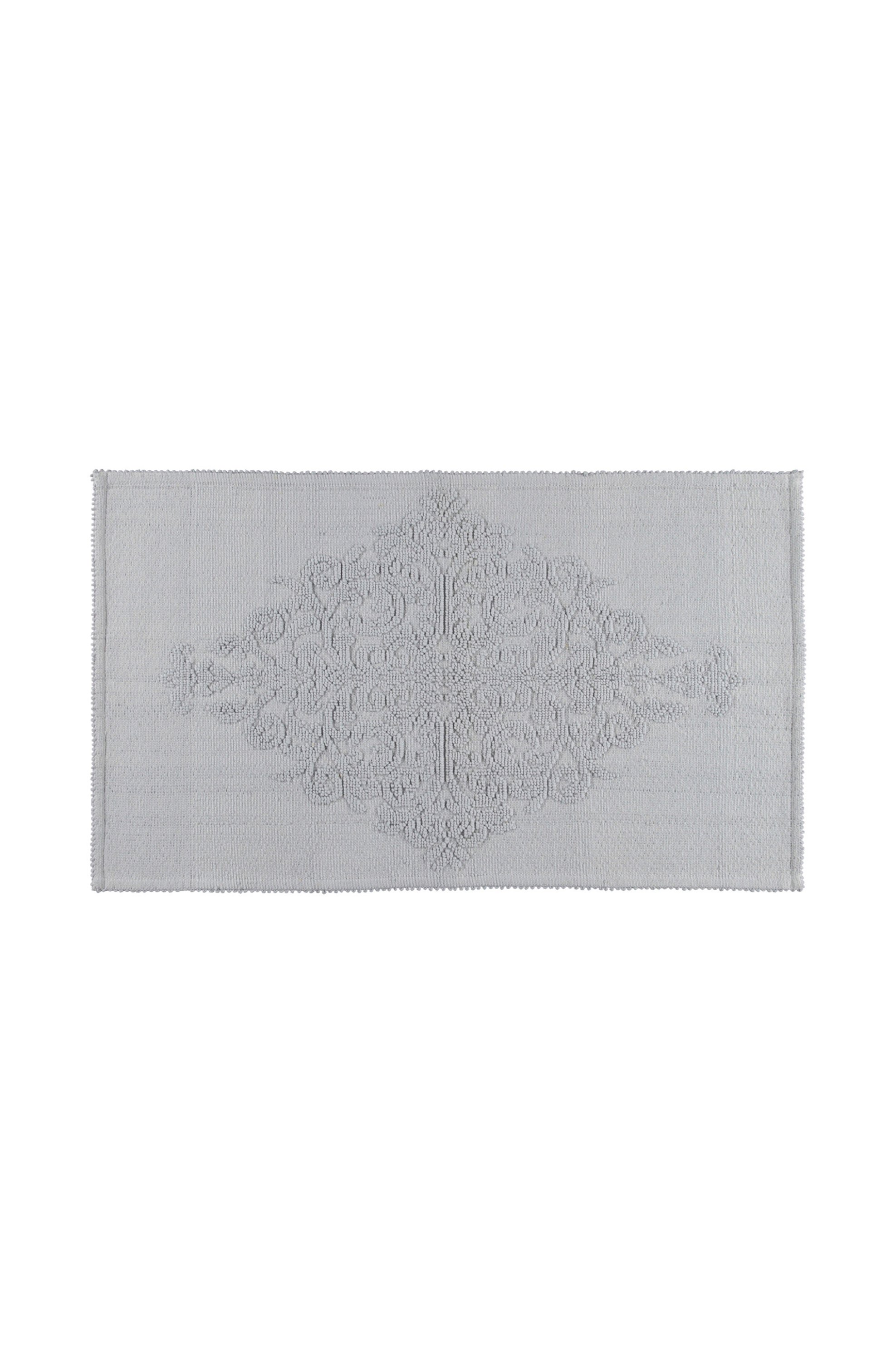 Coincasa χαλάκι μπάνιου με ανάγλυφο σχέδιο 60 x 100 cm - 006681878 Γκρι