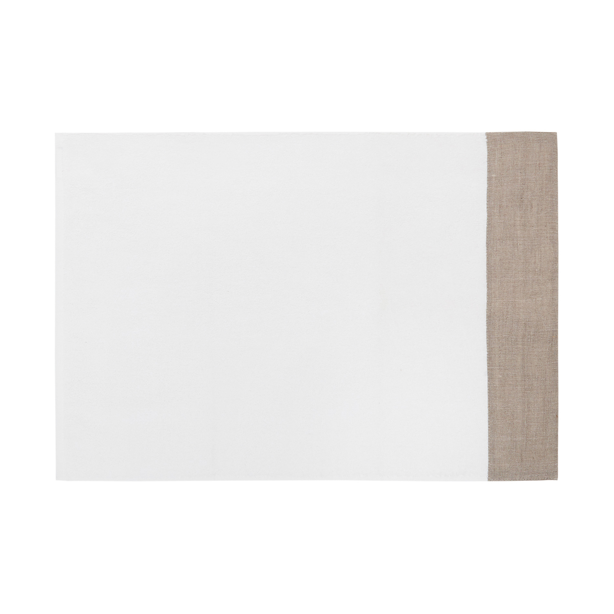 Coincasa πετσέτα μπάνιου με λινή φάσα 90 x 150 cm - 006678397 Μπεζ φωτογραφία