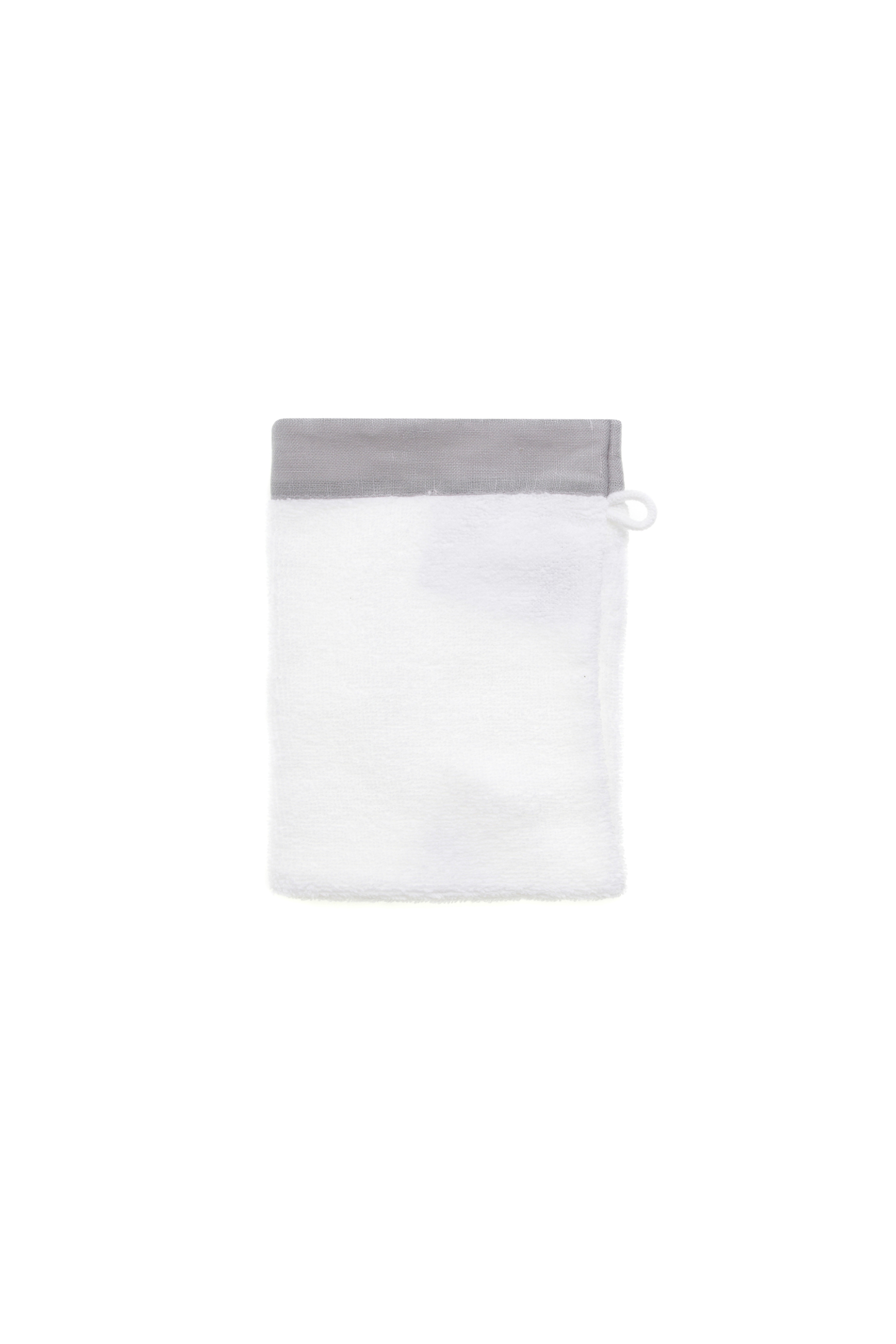 Coincasa πετσετέ γάντι μπάνιου με λινό τελείωμα 15 x 21 cm - 006678400 Γκρι