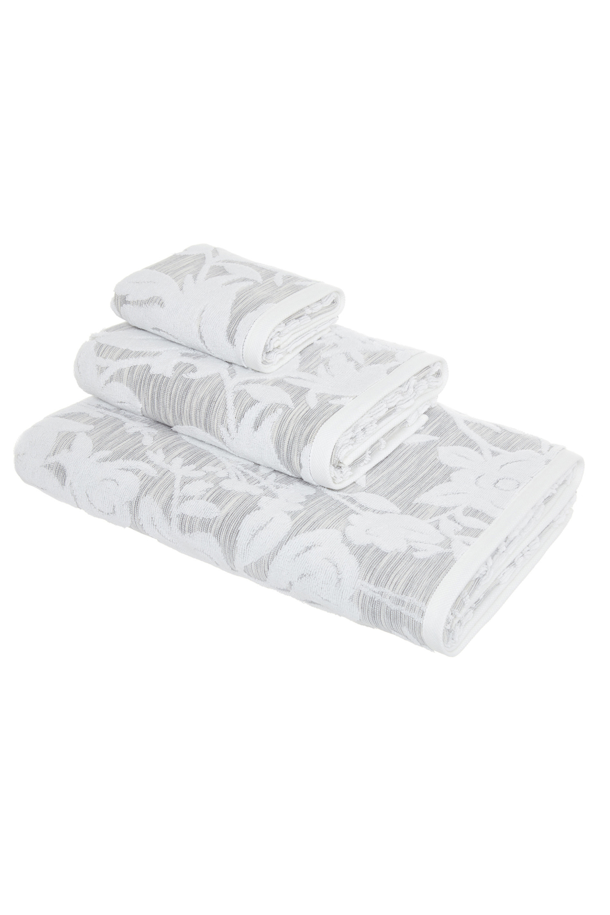 Home > ΜΠΑΝΙΟ > Πετσέτες Μπάνιου > Πετσέτες Προσώπου Coincasa πετσέτα προσώπου με floral σχέδιο "Portofino" 100 x 60 cm - 007156735 Γκρι