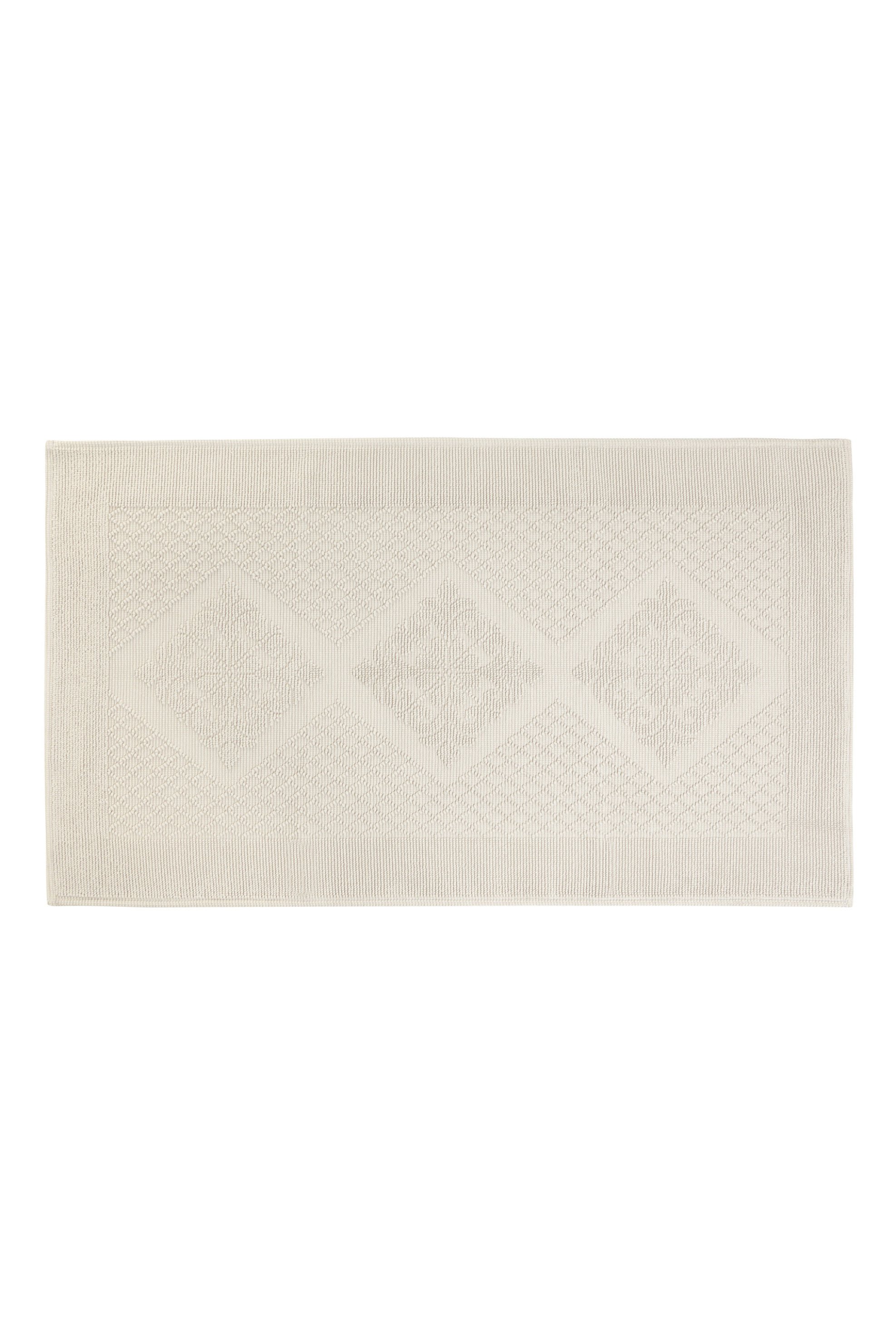 Coincasa χαλάκι μπάνιου με γεωμετρικό σχέδιο 70 x 120 cm - 006679725 Γκρι