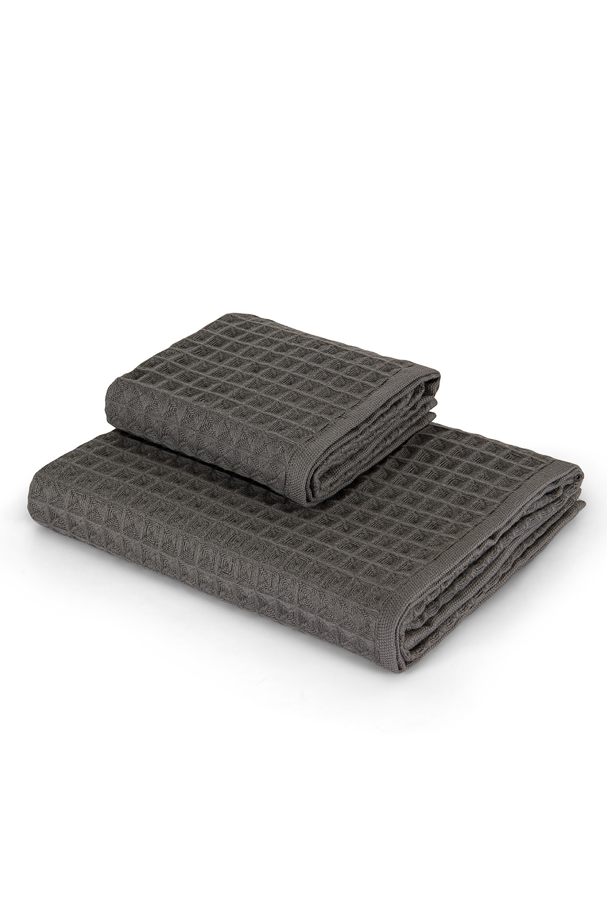 Coincasa σετ πετσέτες μπάνιου με ανάγλυφο σχέδιο (2 τεμάχια) - 007262036 Ανθρακί φωτογραφία